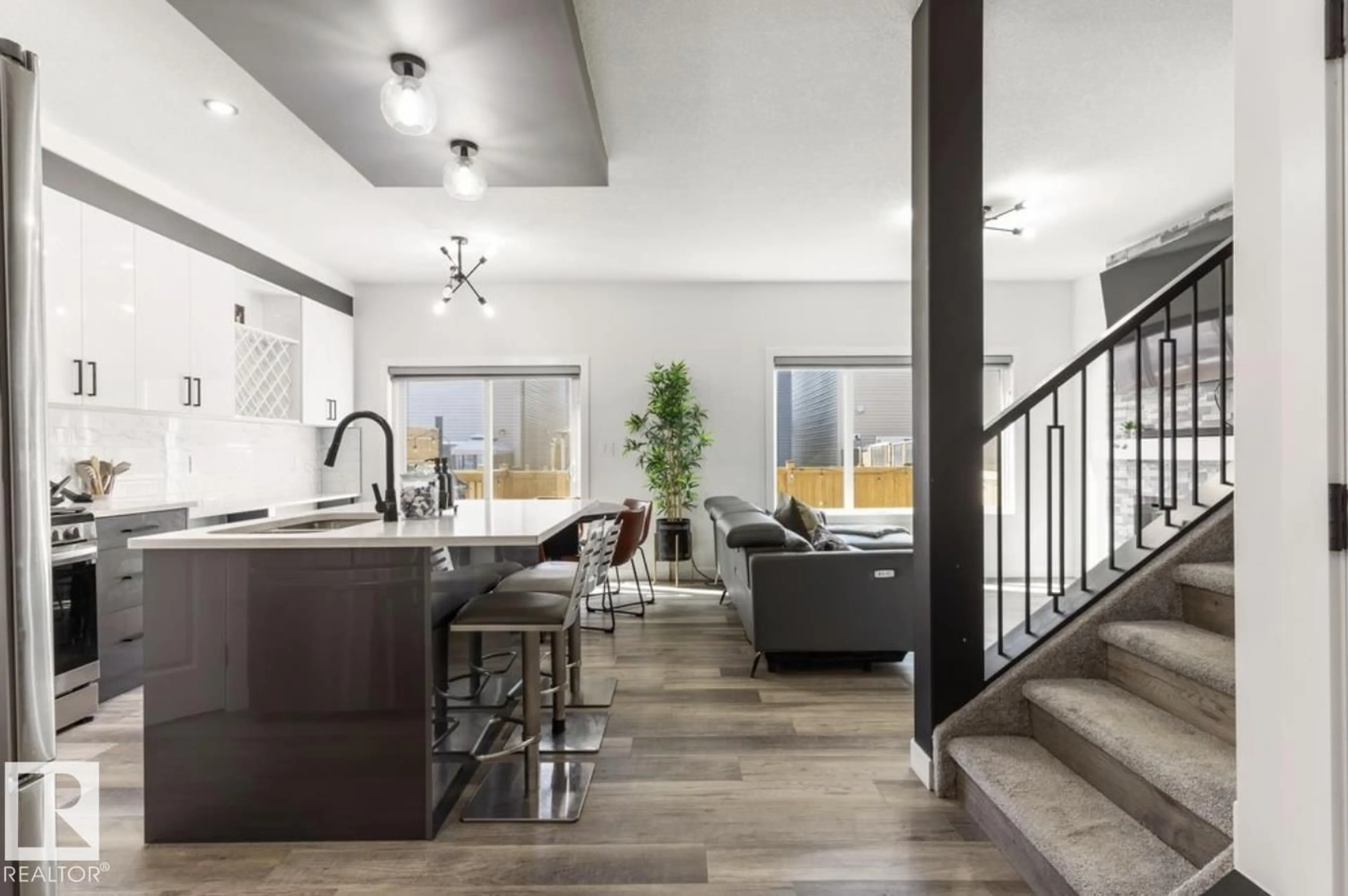 Open concept kitchen, ceramic/tile floor for 19703 29 AVENUE AVENUE, Edmonton Alberta T6M1M2