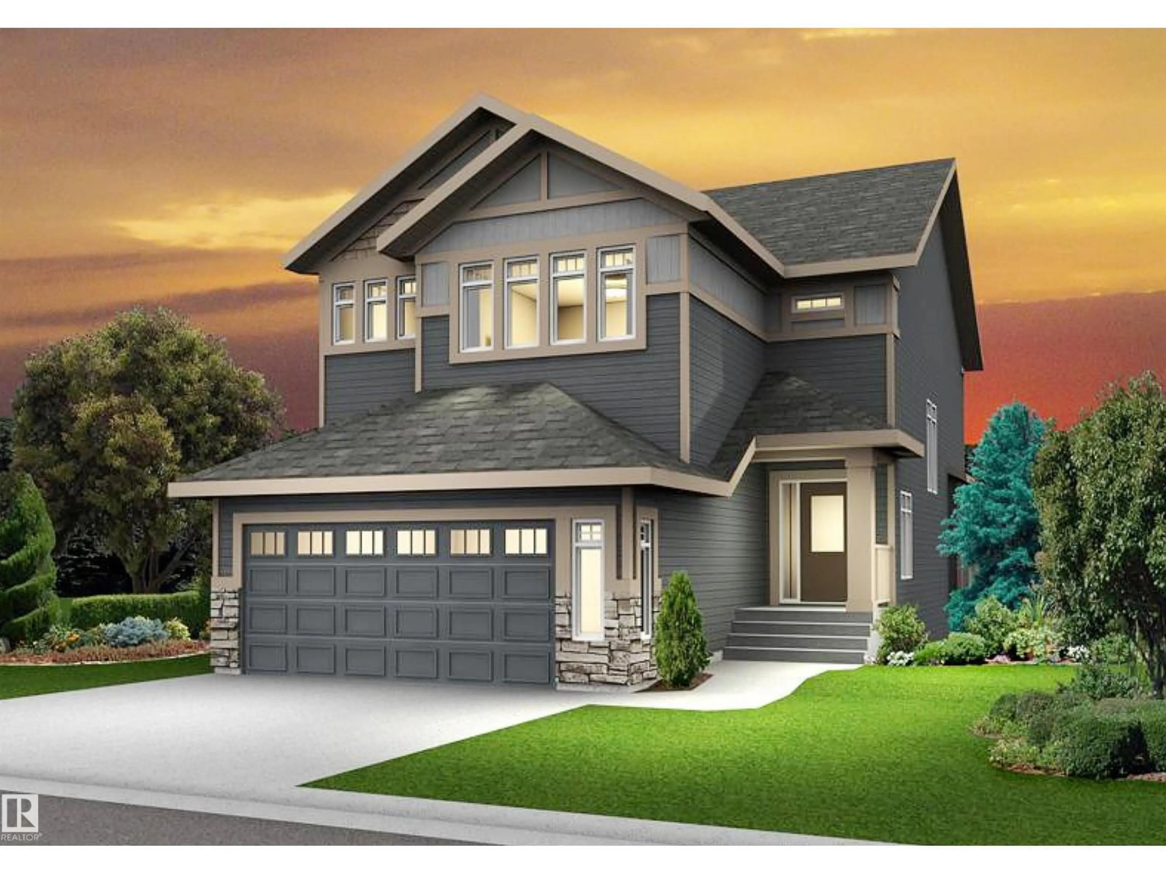 Home with vinyl exterior material, street for 971 ELDERBERRY LD, Edmonton Alberta T6M3K3