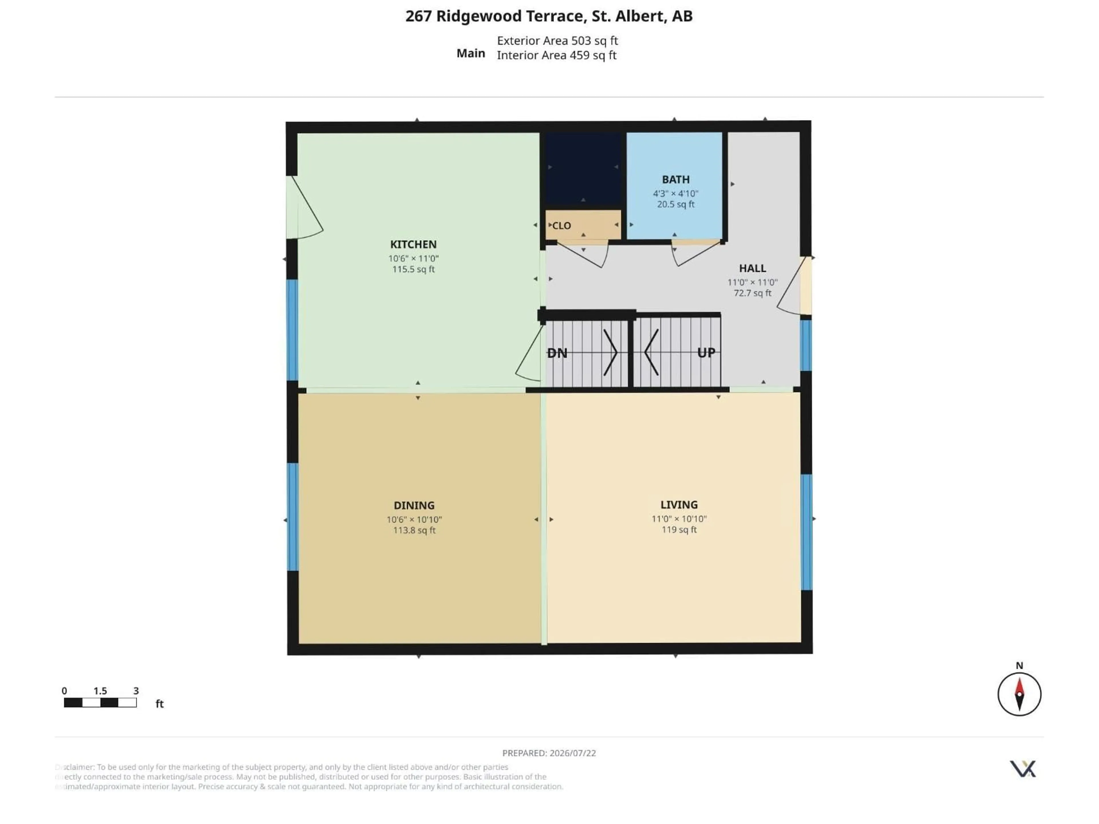 Floor plan for 267 RIDGEWOOD TC, St. Albert Alberta T8N0E9