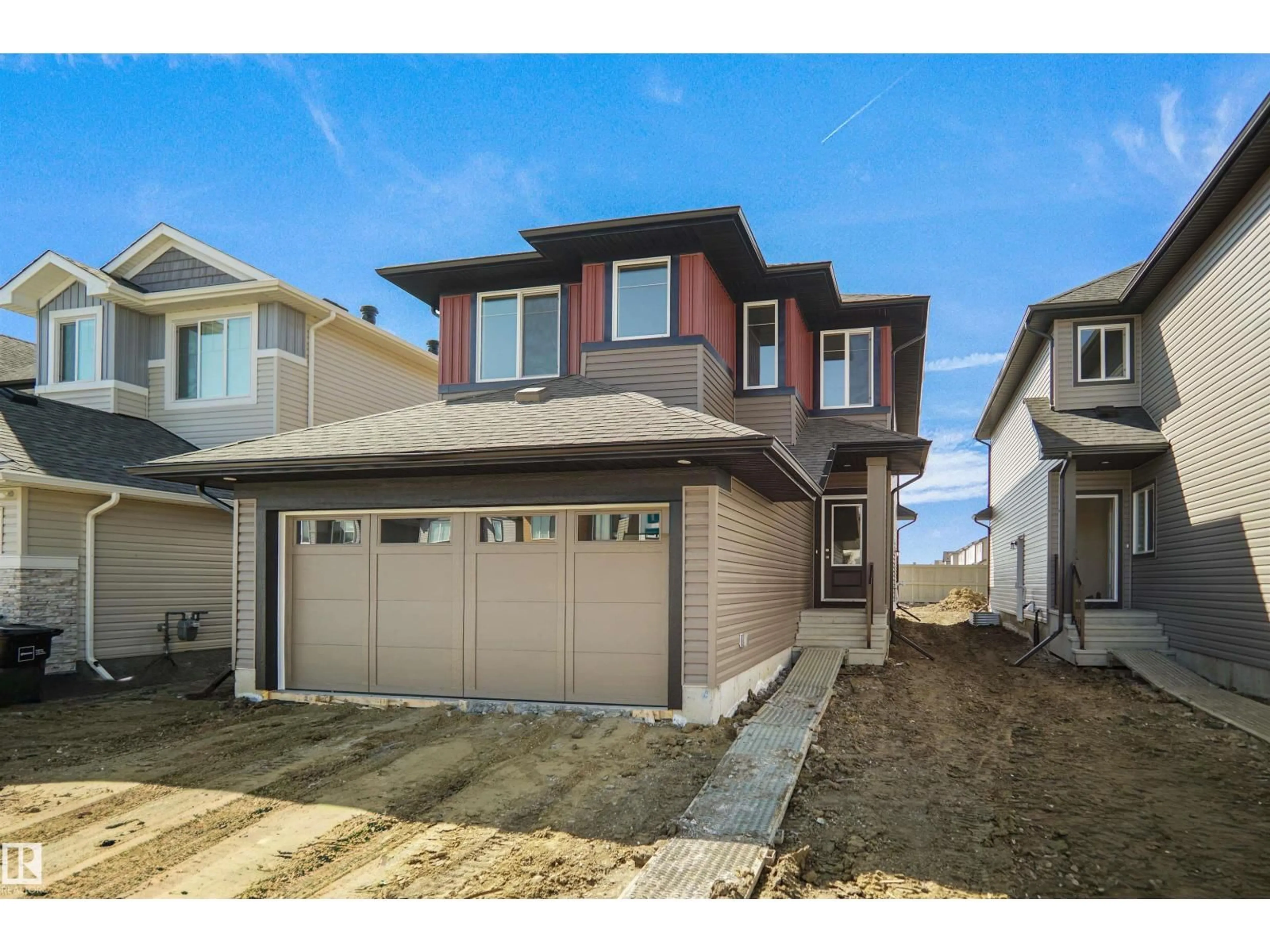 Home with vinyl exterior material, street for 7235 182 AV, Edmonton Alberta T5Z0L5