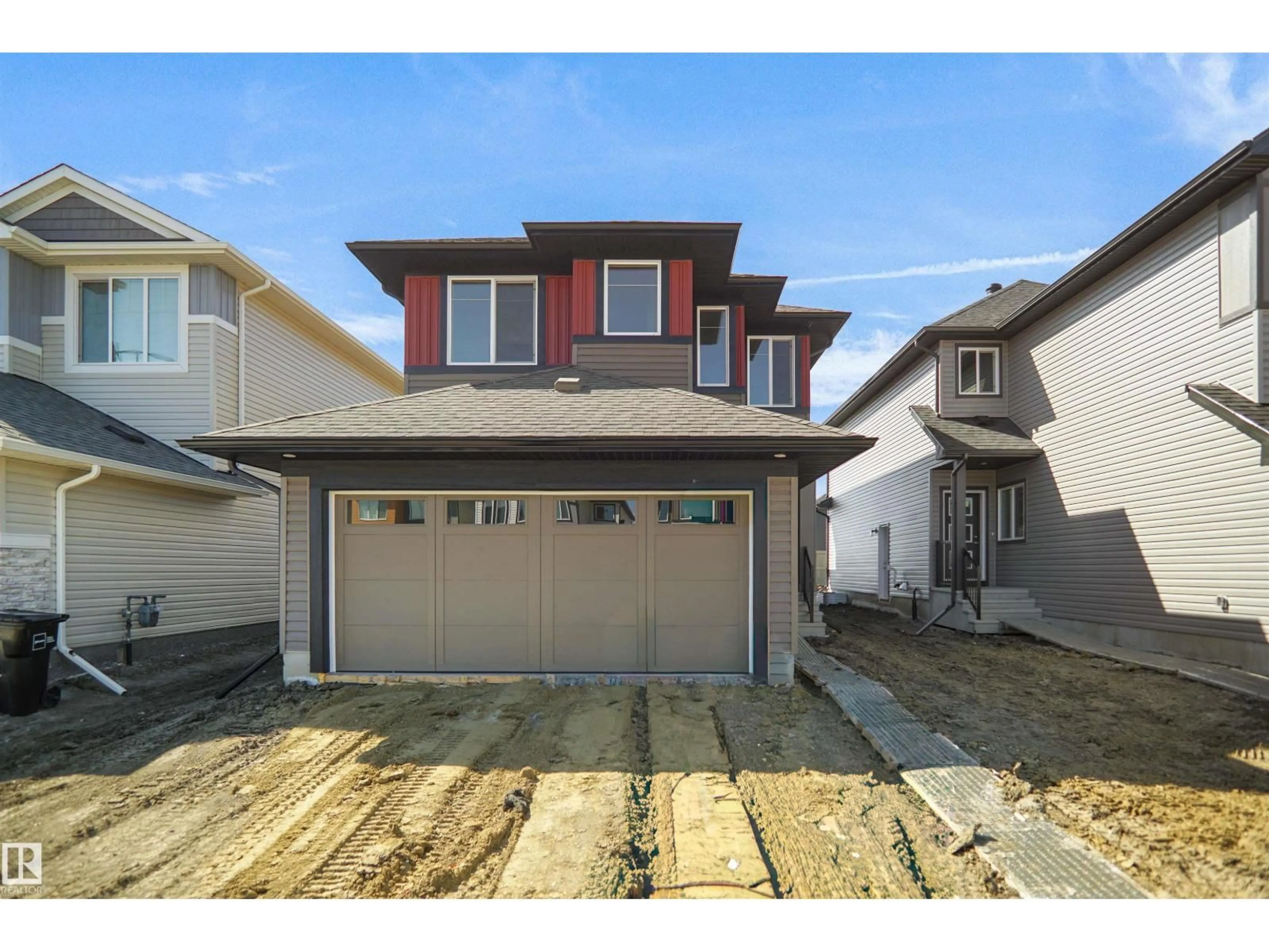 Home with vinyl exterior material, street for 7235 182 AV, Edmonton Alberta T5Z0L5