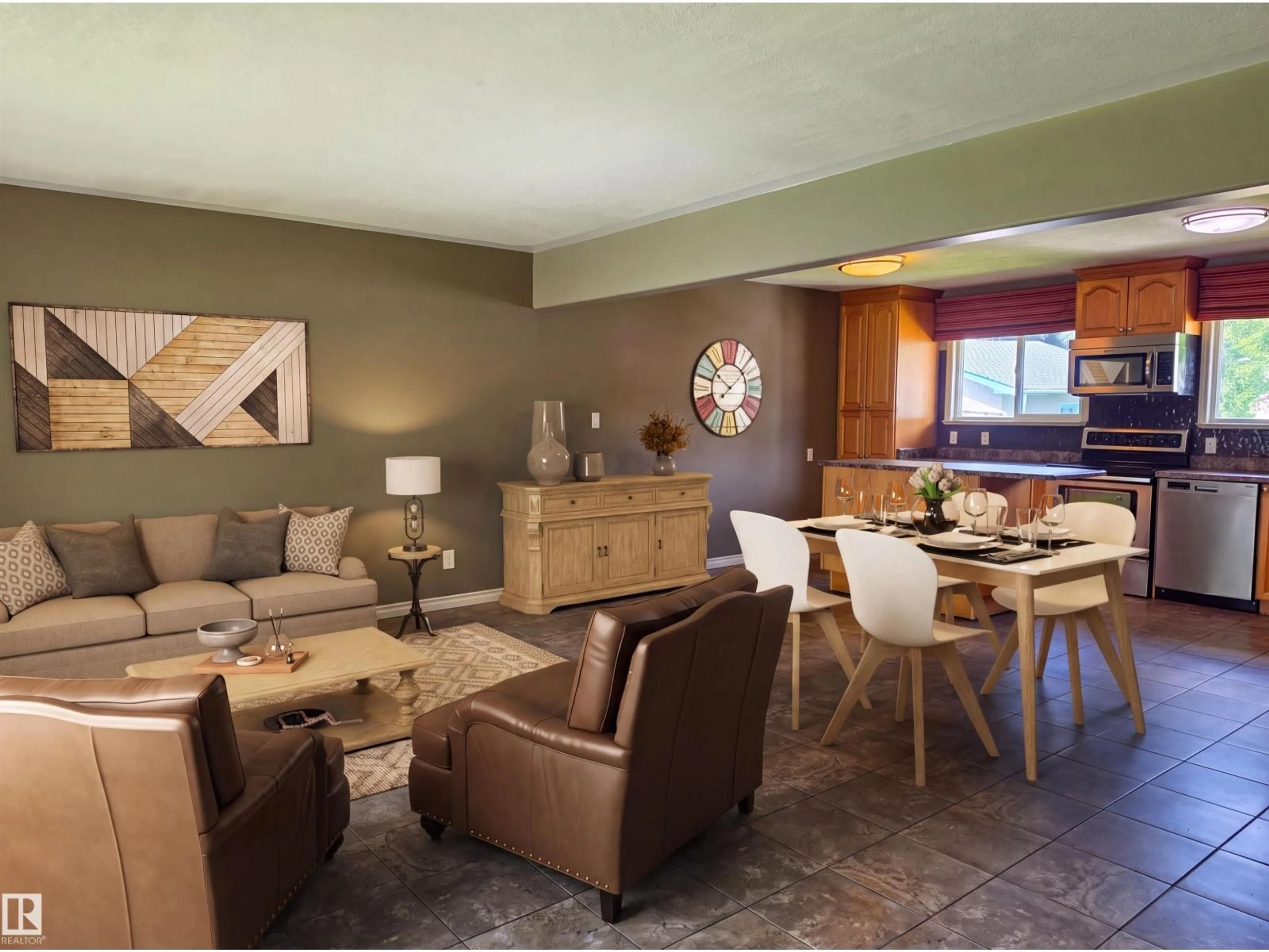 Living room with furniture, unknown for 3822 114 AV, Edmonton Alberta T5W0S6