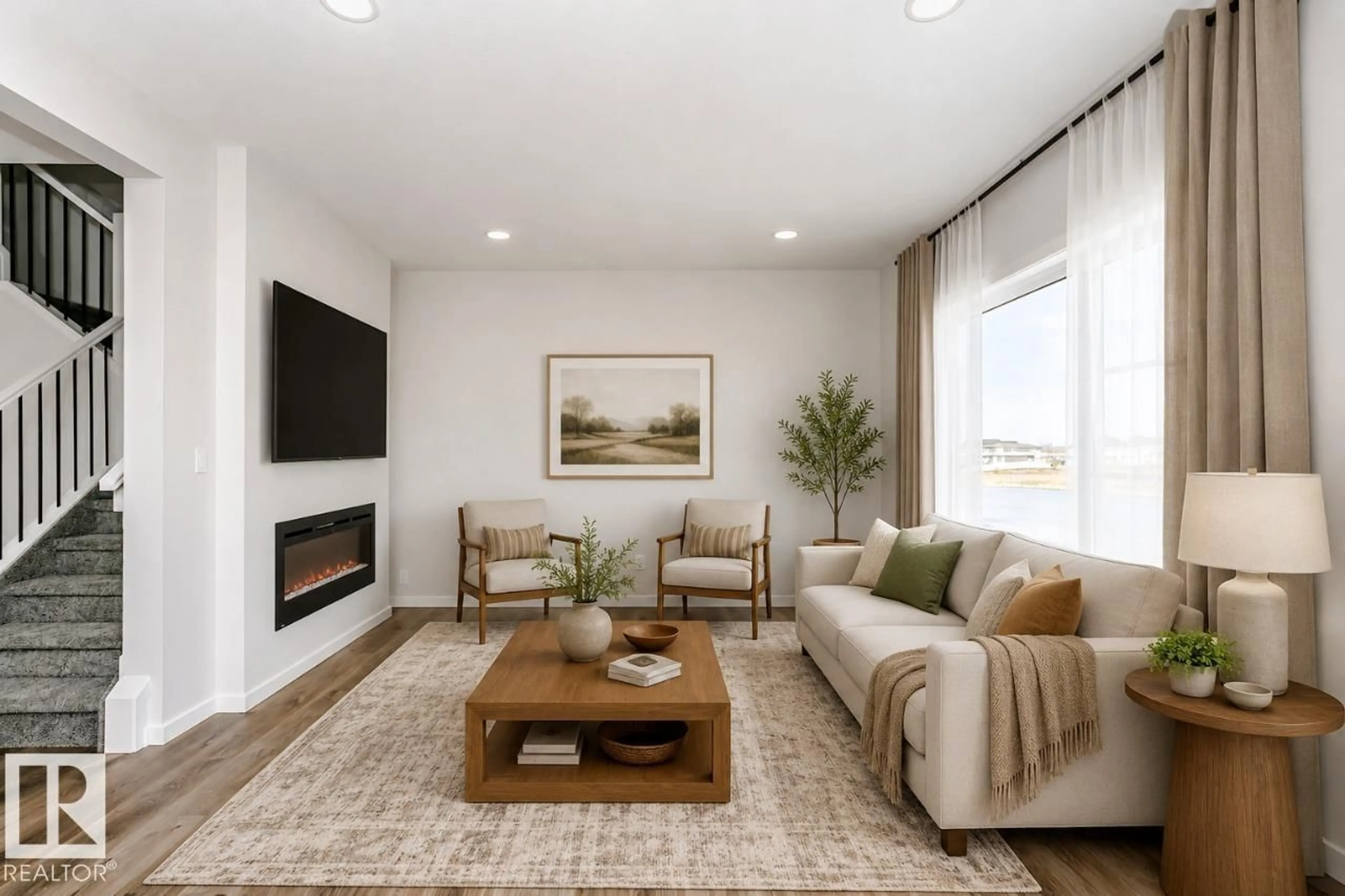 Living room with furniture, unknown for 80 LEMON CL, Spruce Grove Alberta T7X4V3