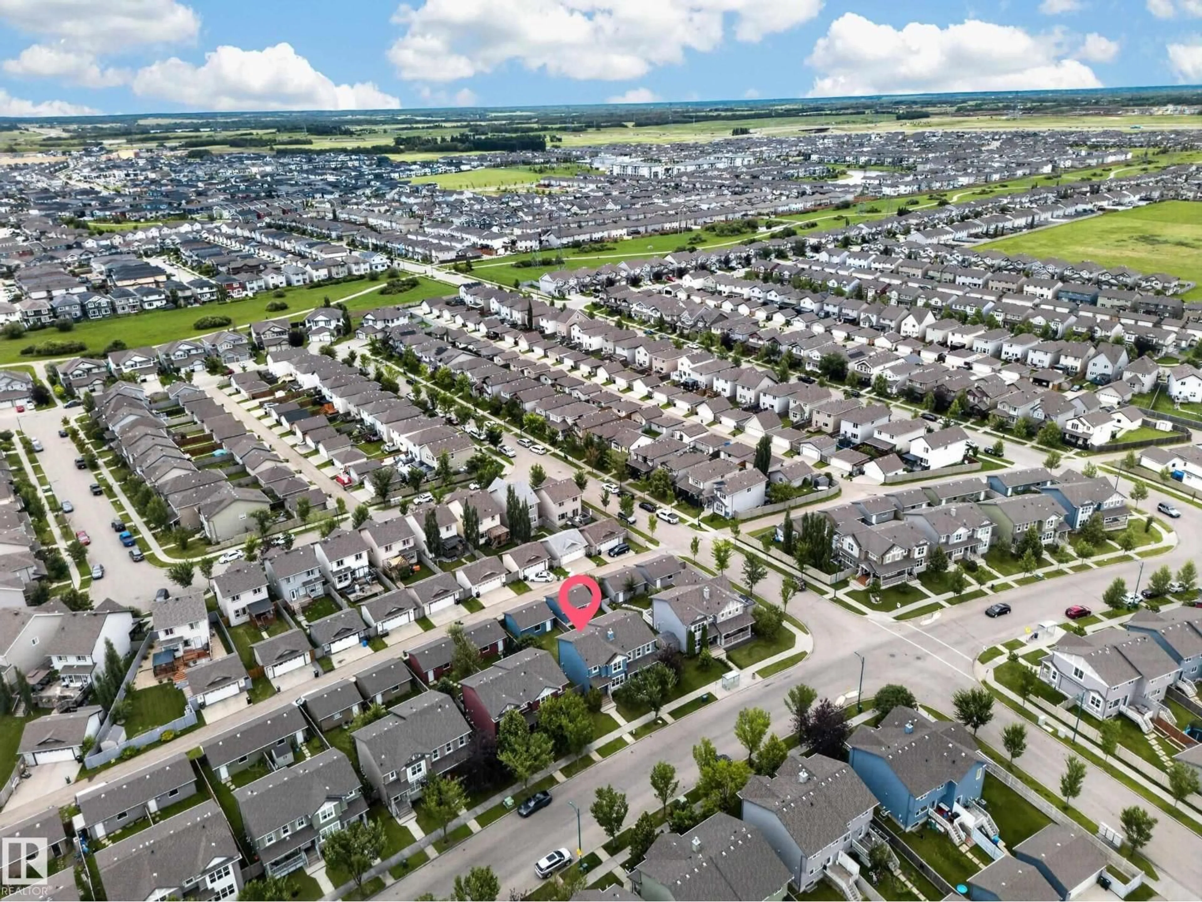 A pic from outside/outdoor area/front of a property/back of a property/a pic from drone, street for 2115 32 ST, Edmonton Alberta T6T0K4