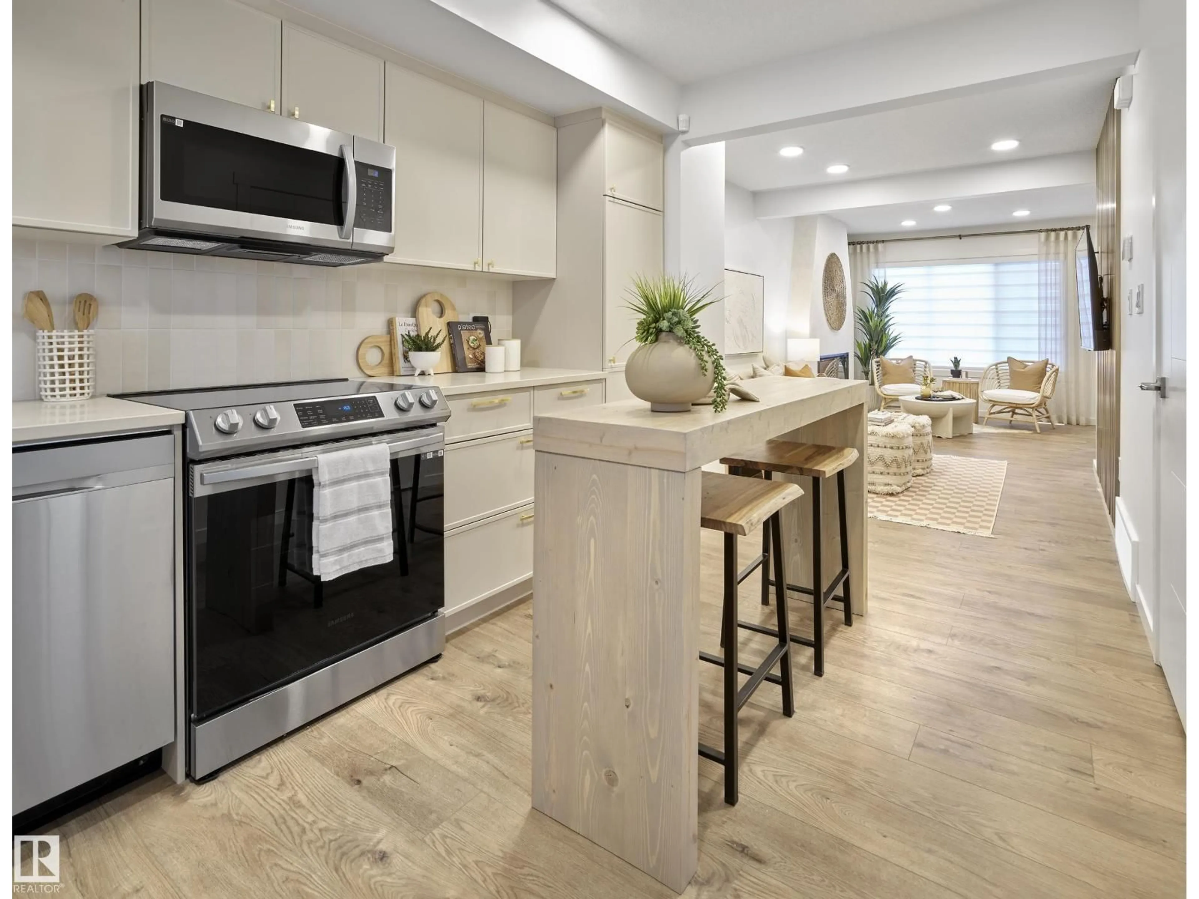 Open concept kitchen, unknown for NE - 17229 5 ST, Edmonton Alberta T5Y4K6