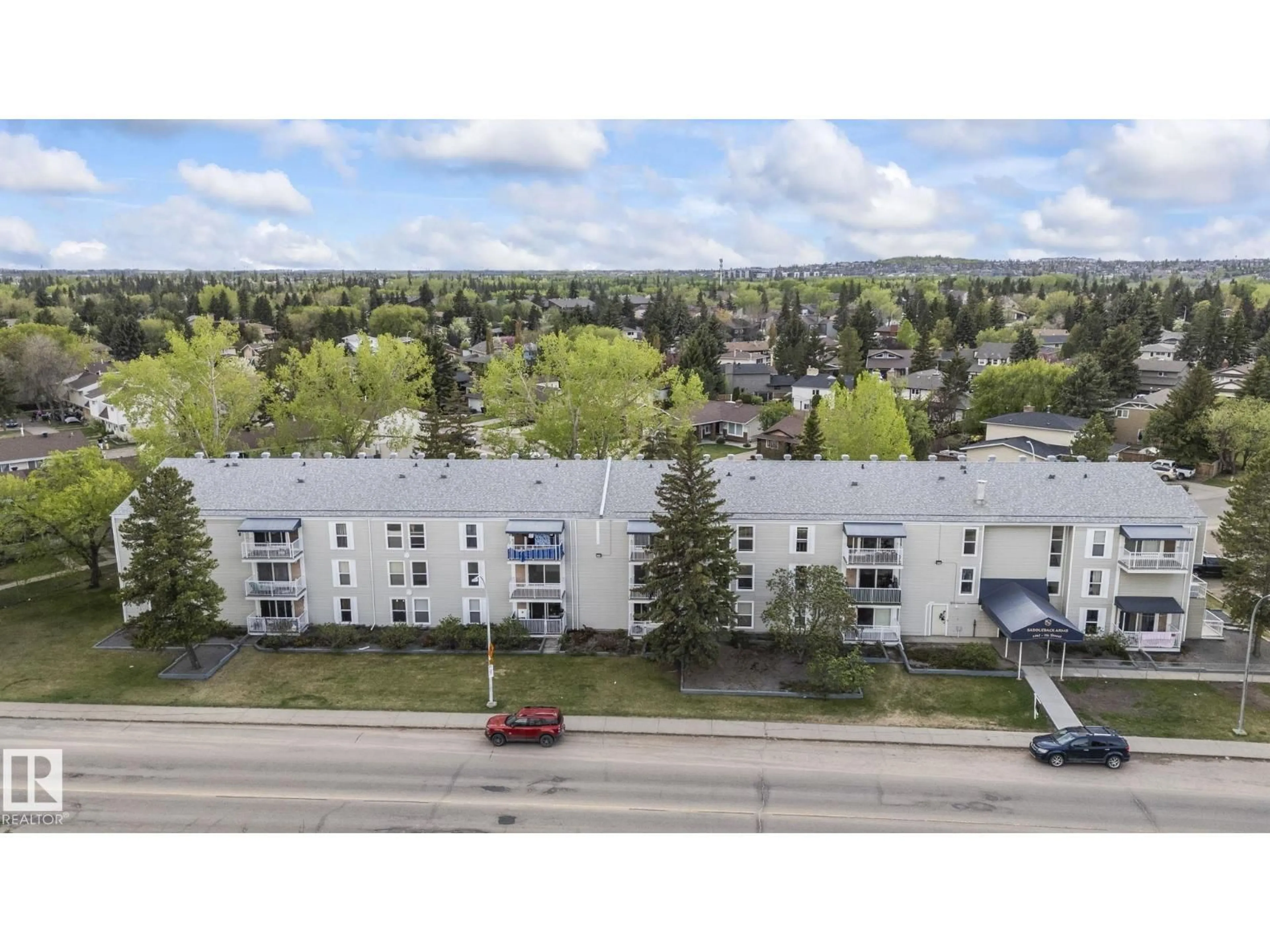 A pic from outside/outdoor area/front of a property/back of a property/a pic from drone, unknown for #204 - 2545 116 ST NW, Edmonton Alberta T6J3Z7