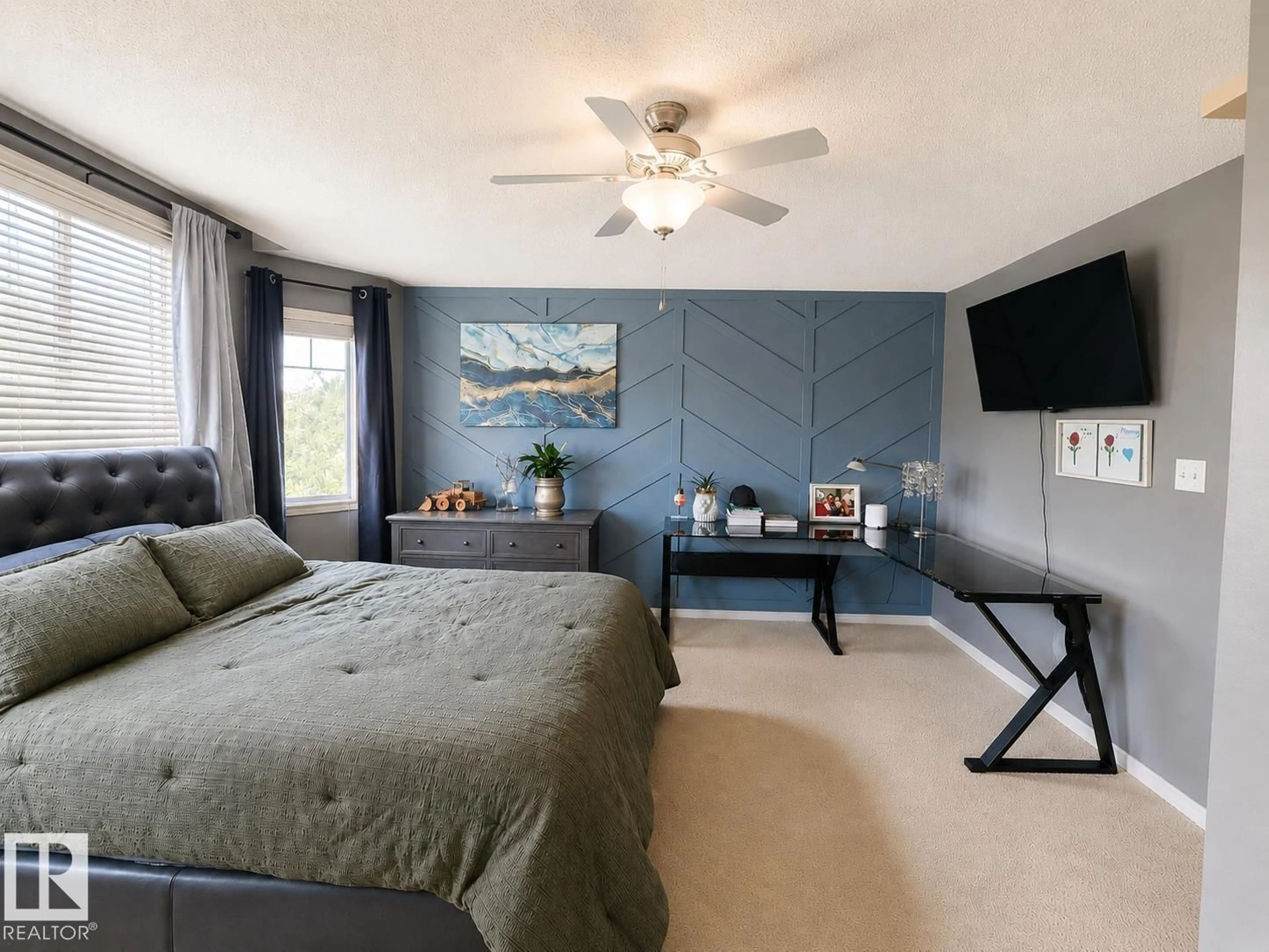 Bedroom with bed, unknown for 105 KEYSTONE CR, Leduc Alberta T9E0J4