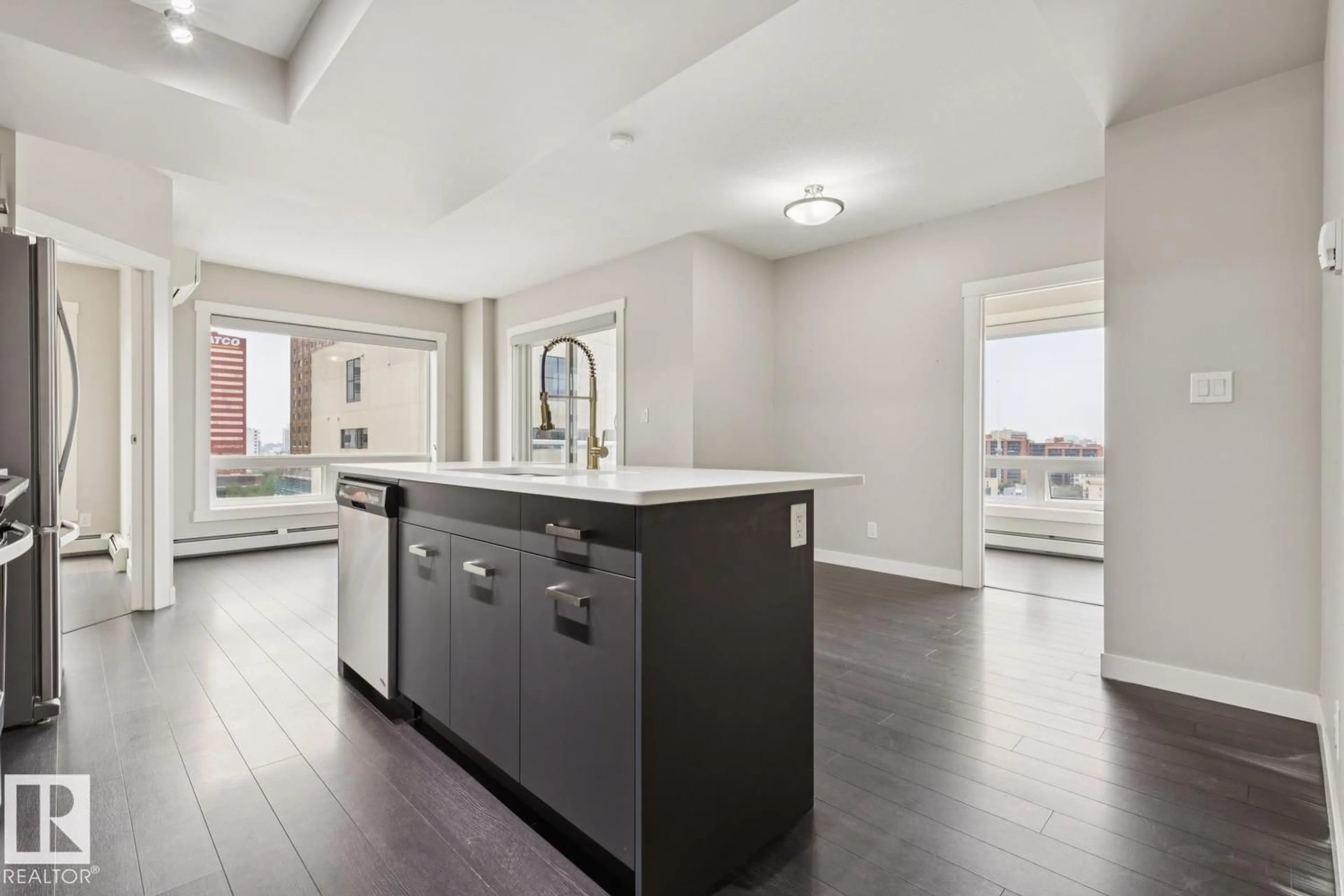 Open concept kitchen, unknown for 904 - 10410 102 AV NW, Edmonton Alberta T5J0E9