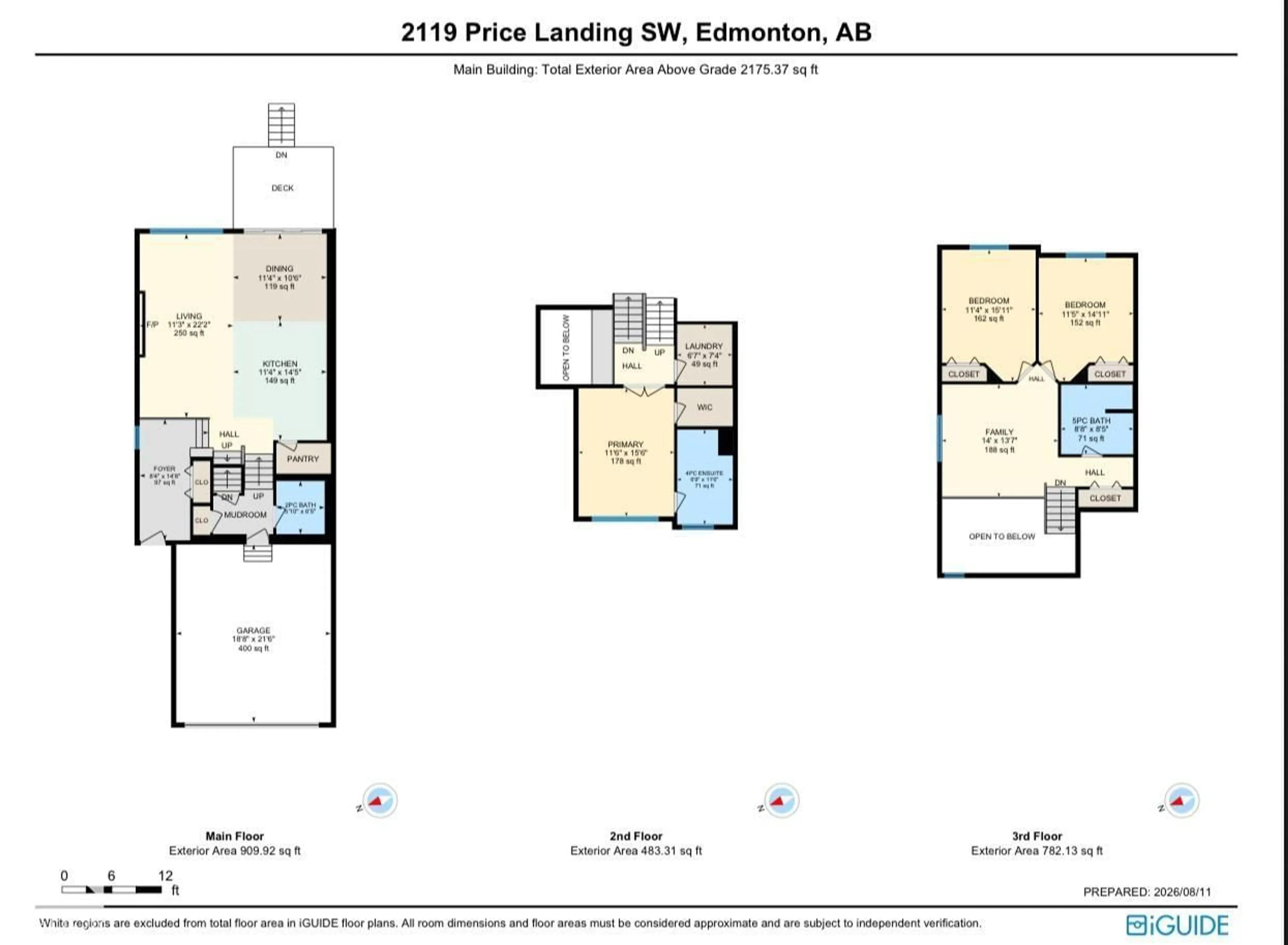 Floor plan for SW SW - 2119 PRICE LANDING LD, Edmonton Alberta T6W3W1