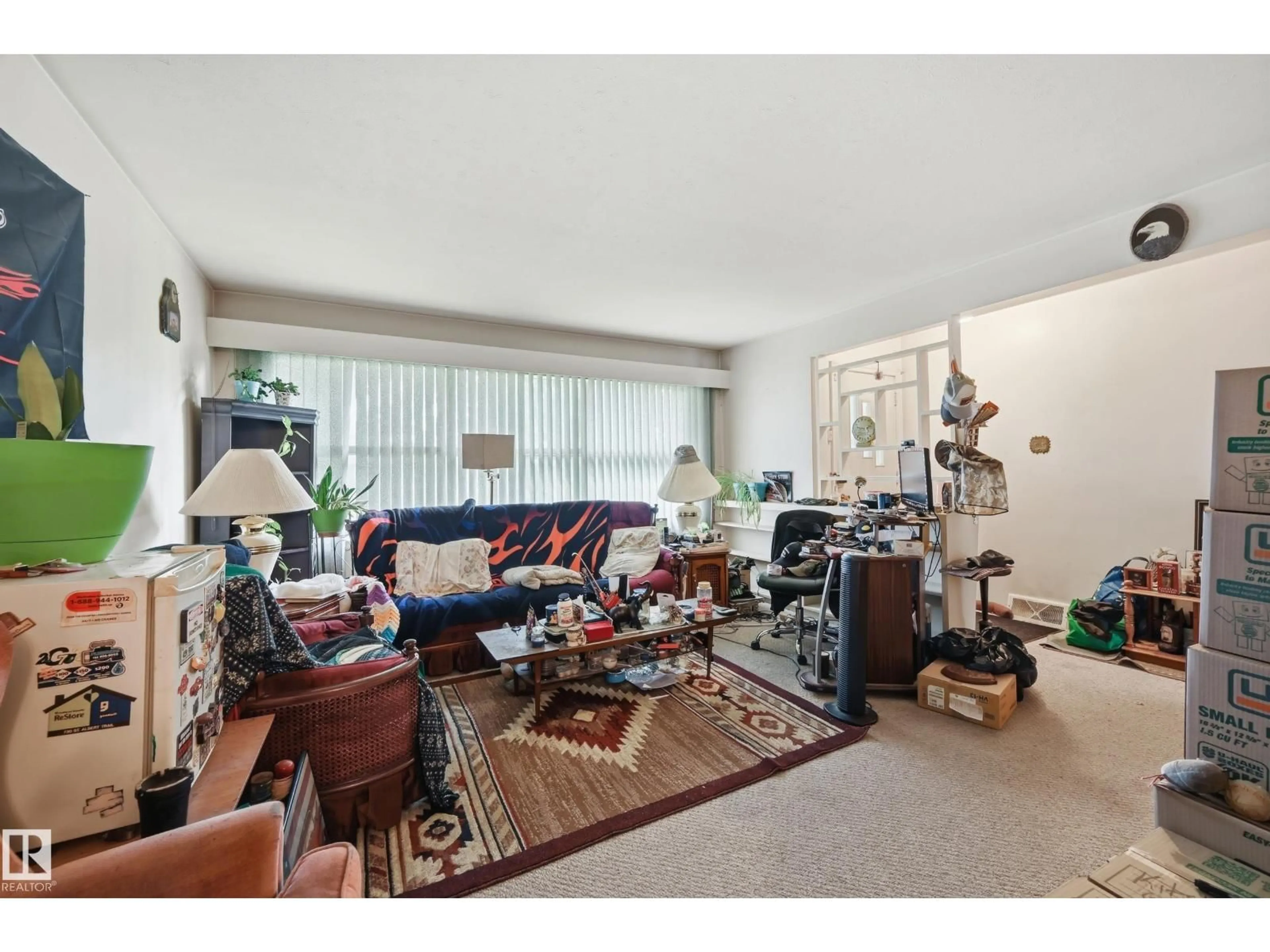 Living room with furniture, unknown for NW - 11622 133 ST, Edmonton Alberta T5M1H5