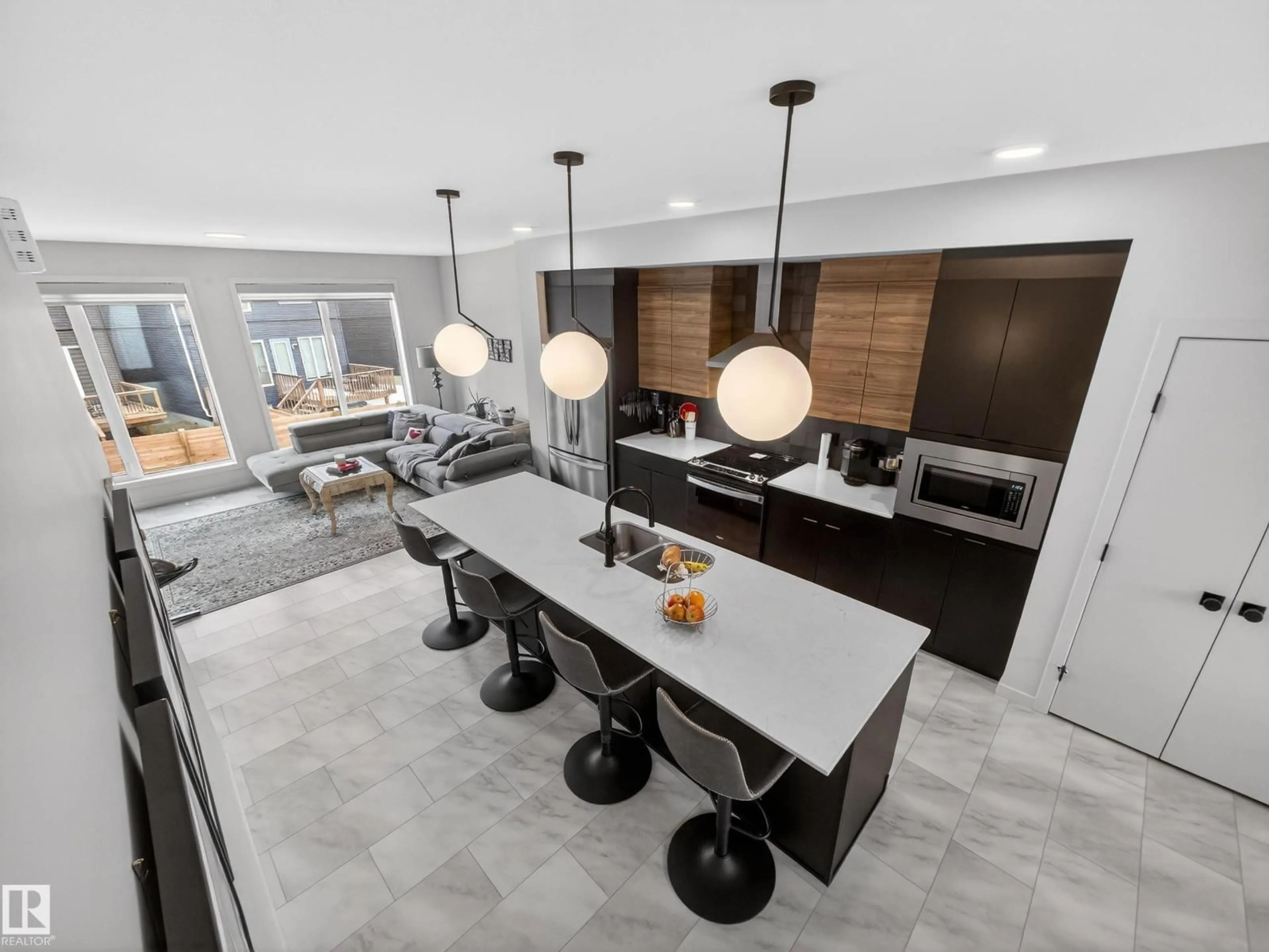 Contemporary kitchen, ceramic/tile floor for 451 39 ST, Edmonton Alberta T6X2X9