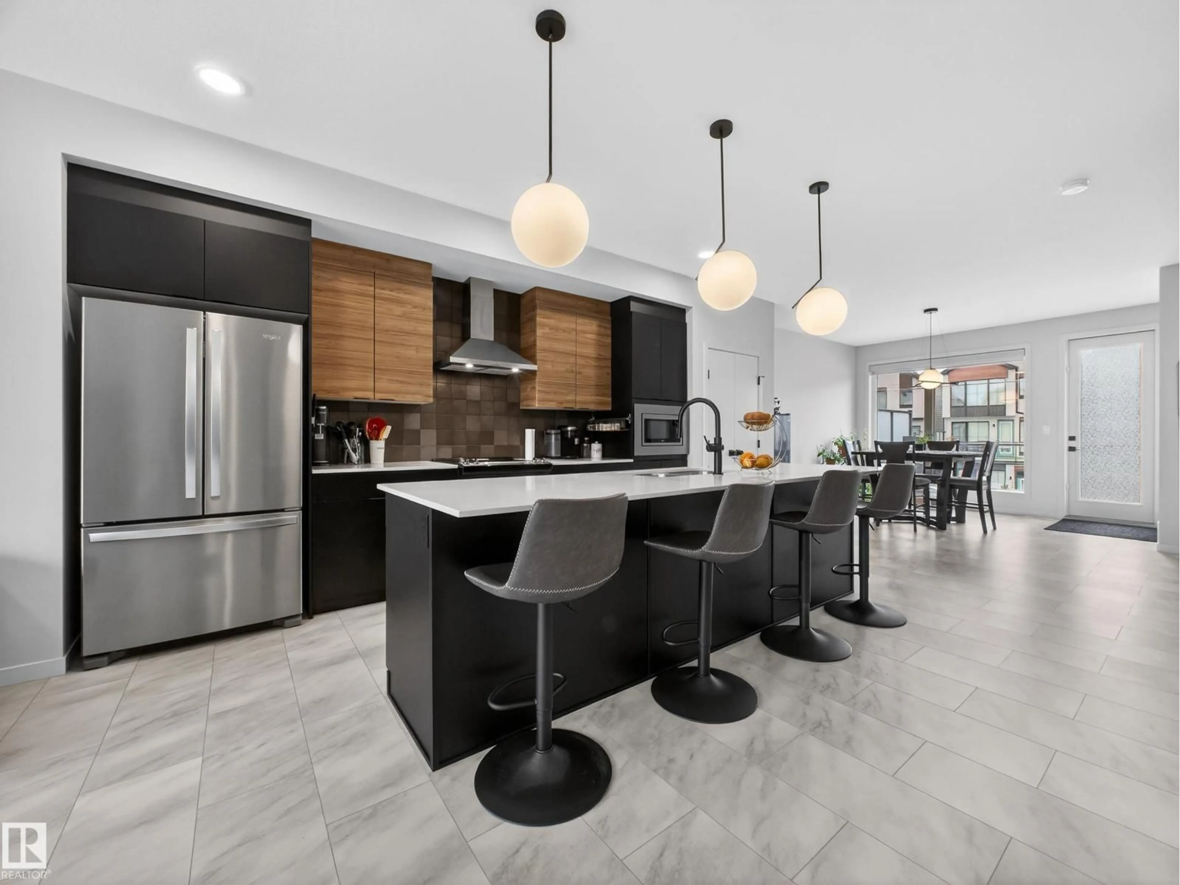 Contemporary kitchen, ceramic/tile floor for 451 39 ST, Edmonton Alberta T6X2X9