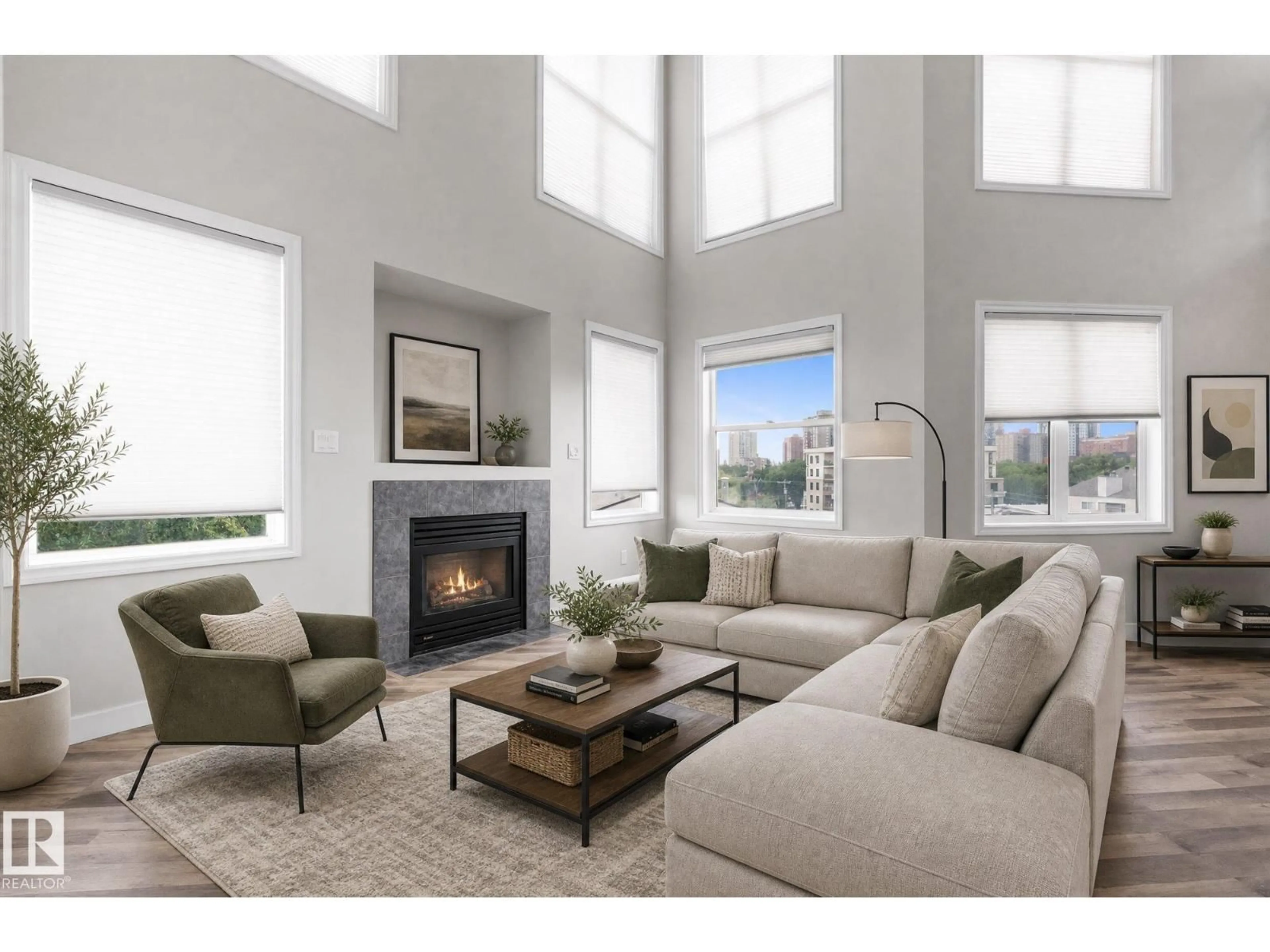 Living room with furniture, unknown for 505 - 10346 117 ST NW, Edmonton Alberta T5K2Y7