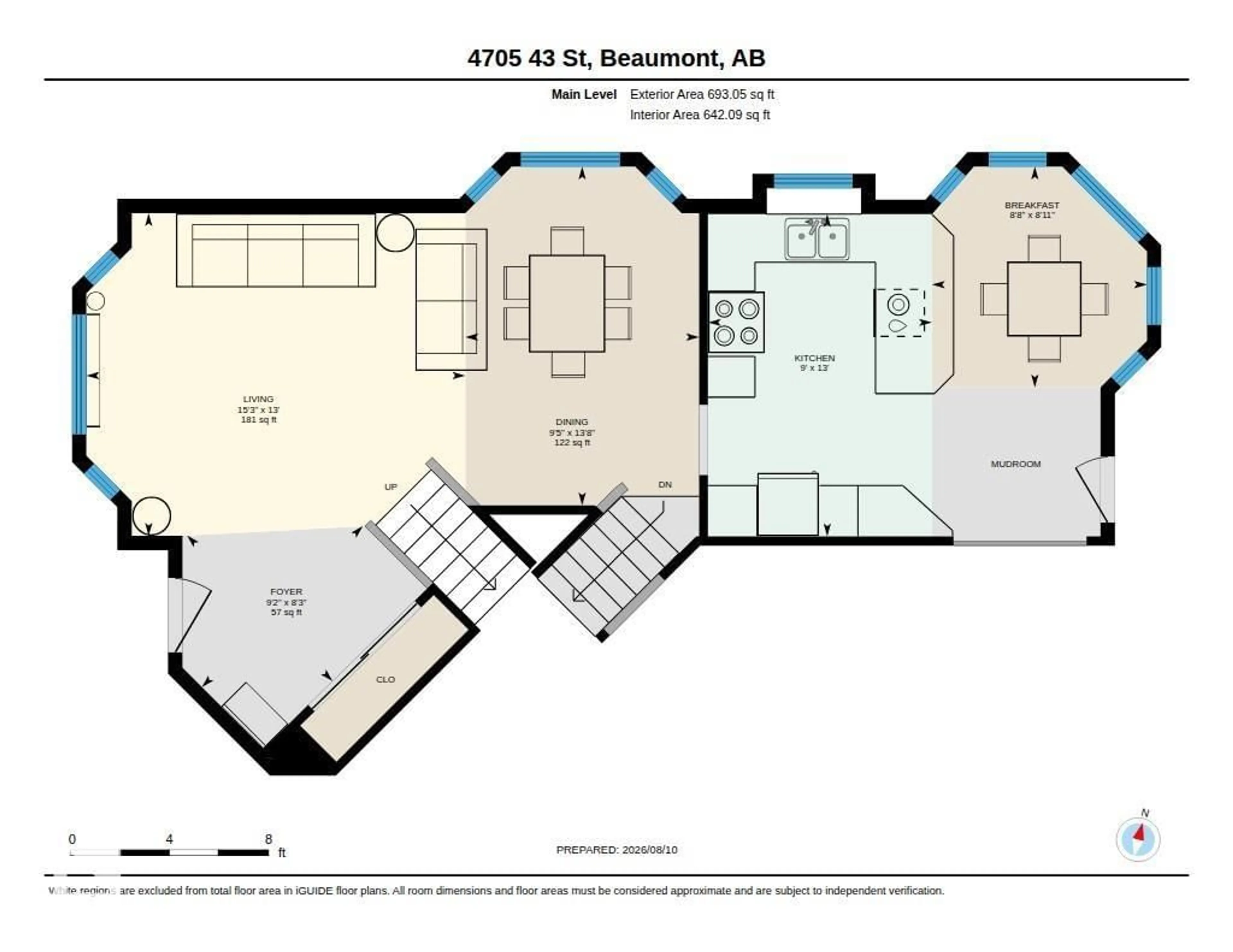 Floor plan for 4705 43 ST, Beaumont Alberta T4X1H2