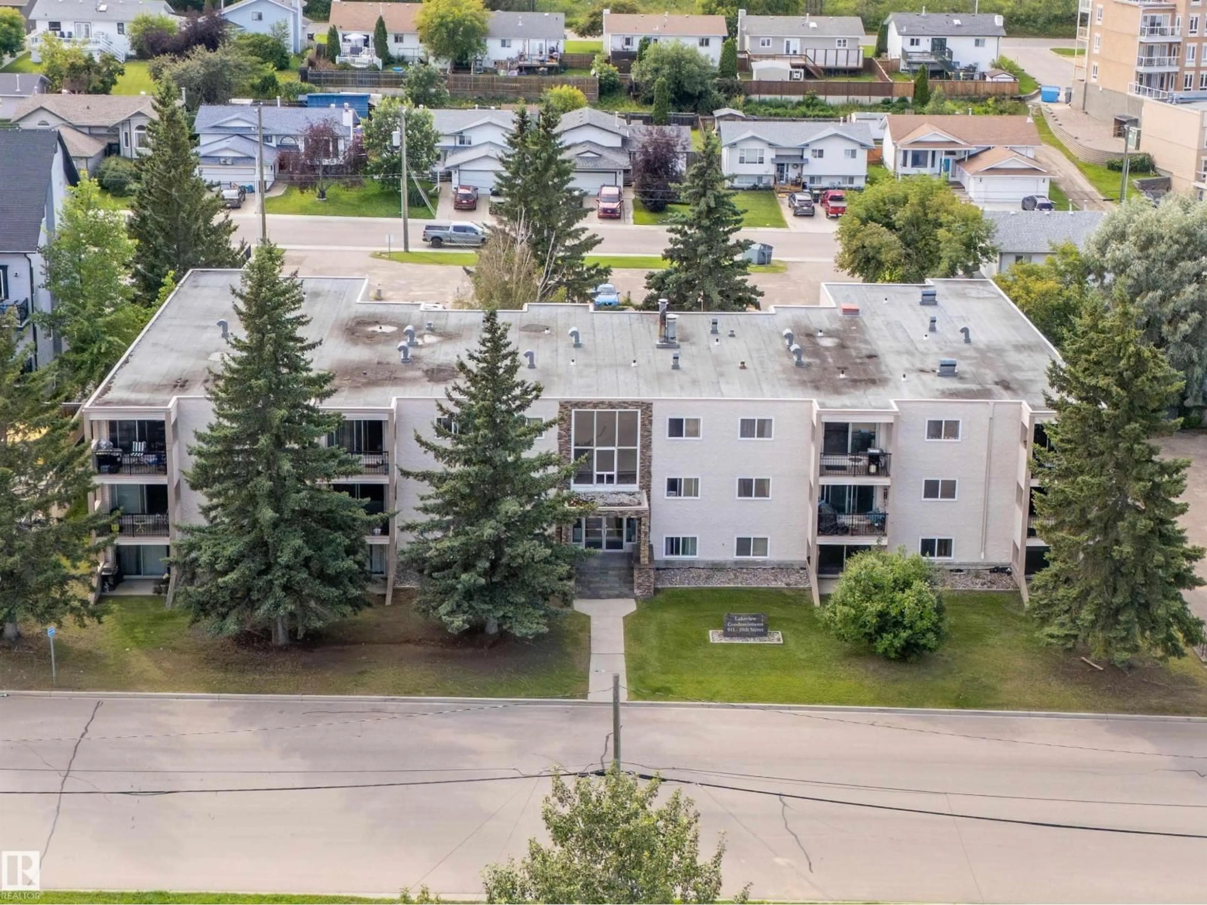 A pic from outside/outdoor area/front of a property/back of a property/a pic from drone, unknown for 201 - 911 10 ST, Cold Lake Alberta T9M1J8