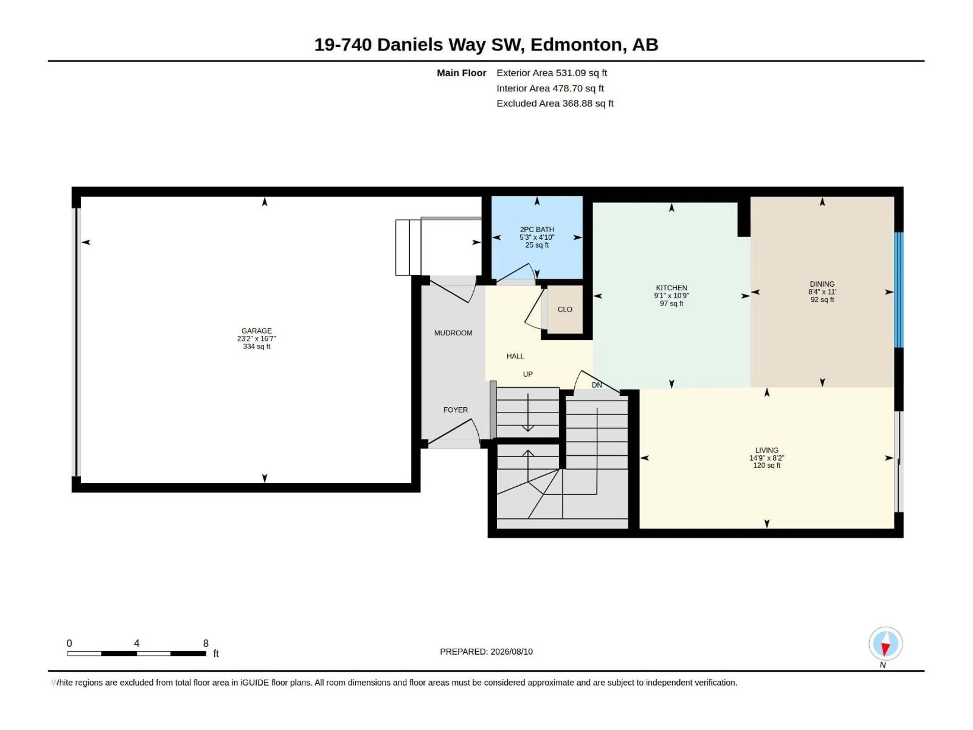 Floor plan for 19 DANIELS WY, Edmonton Alberta T6W5N1