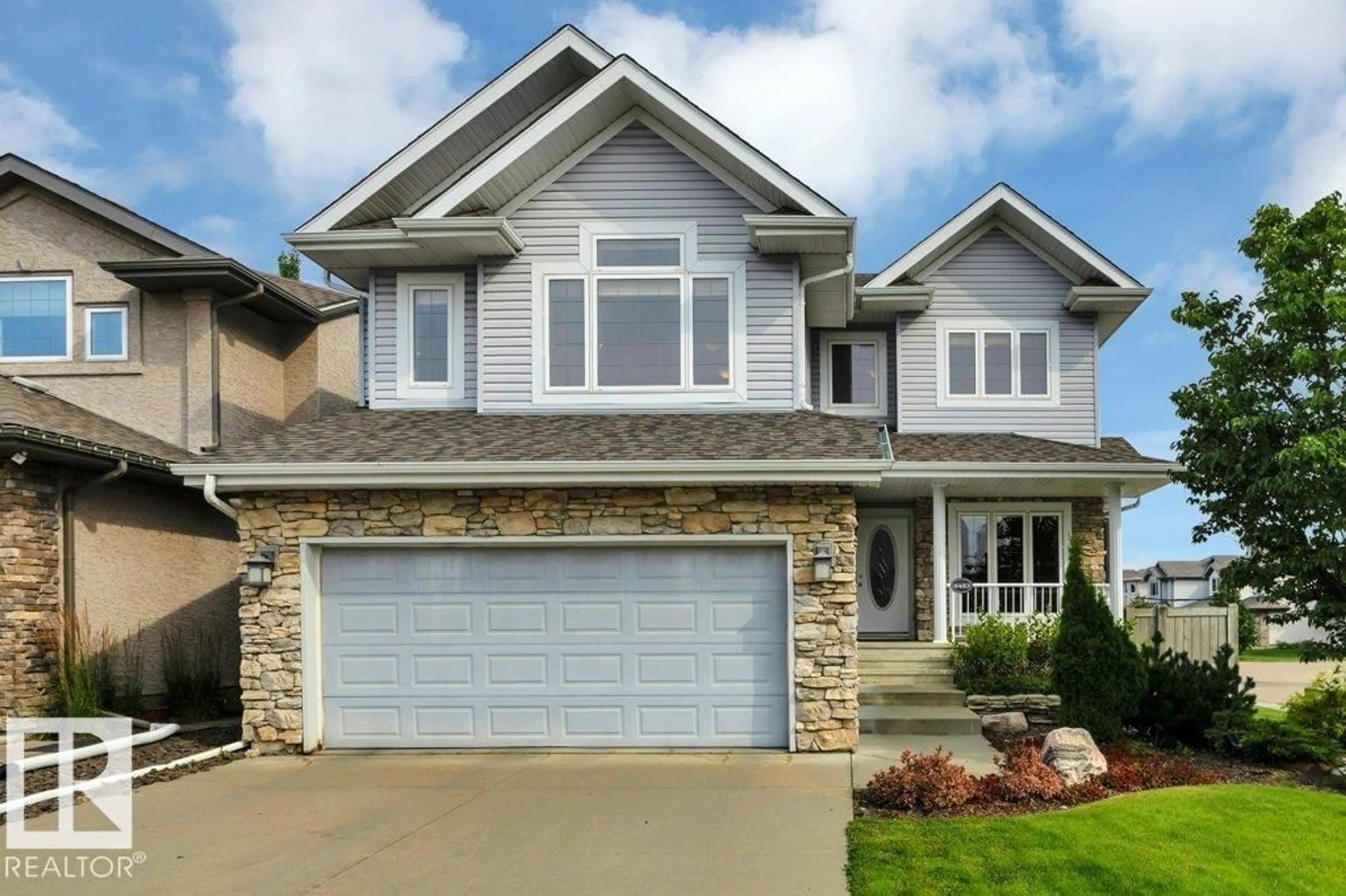Home with brick exterior material, street for 6483 SANDIN CR, Edmonton Alberta T6R0G1