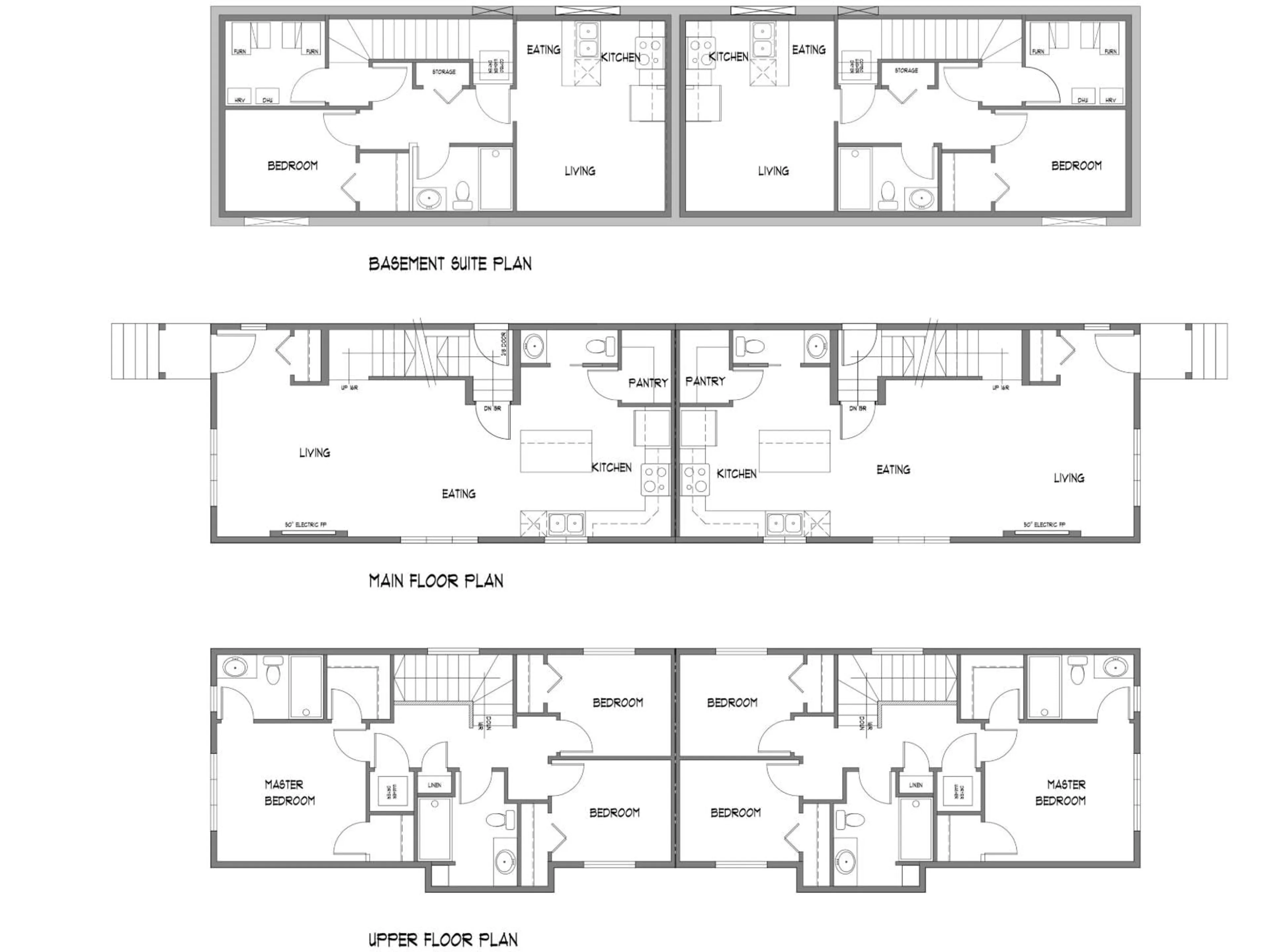Floor plan for NW - 10916 & 10918 154 STREET, Edmonton Alberta T5P2J9