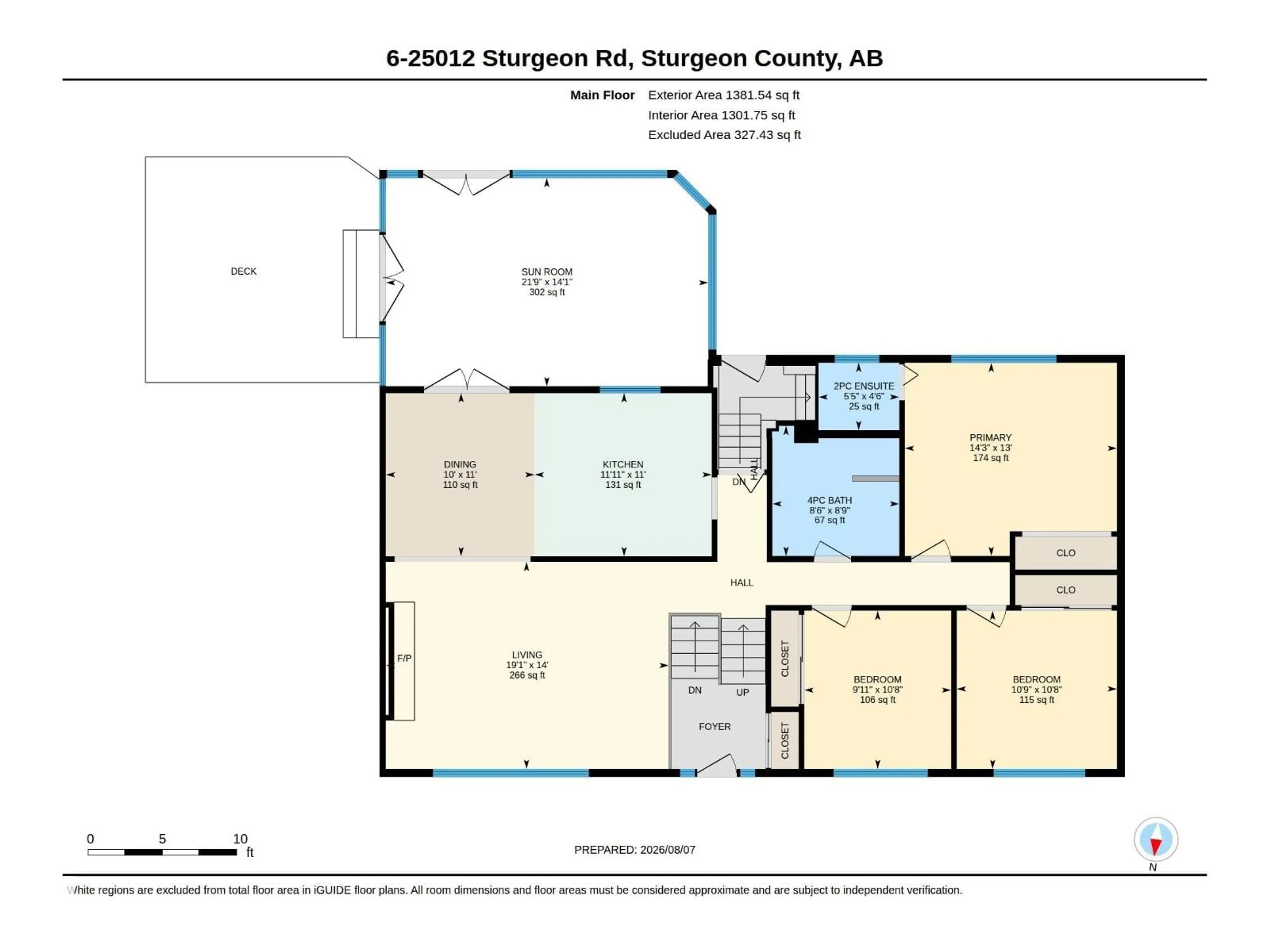 Floor plan for #6 - 25012 STURGEON RD, Rural Sturgeon County Alberta T8T0C3