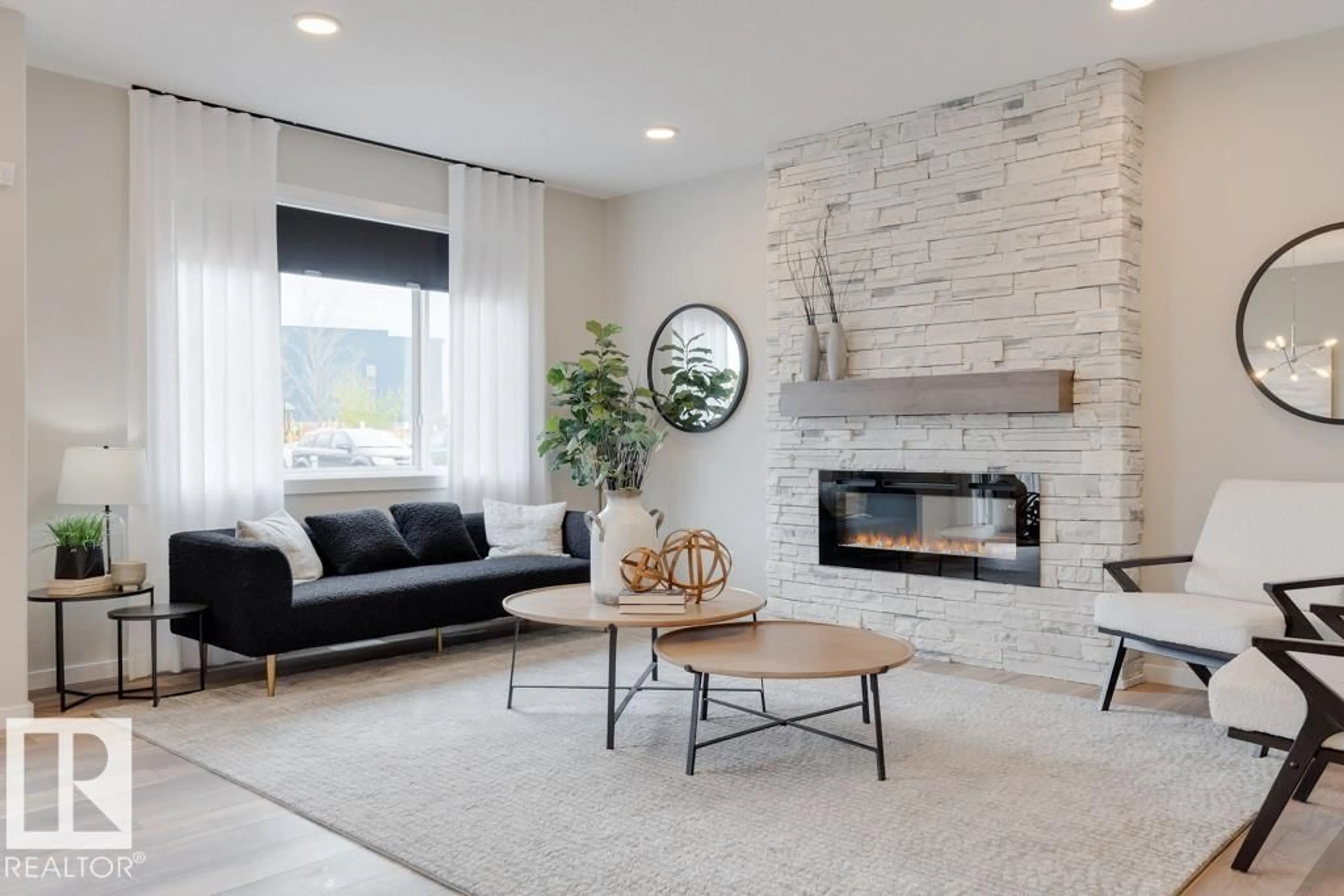 Living room with furniture, unknown for 113 STILES BEND, Leduc Alberta T9E1N8