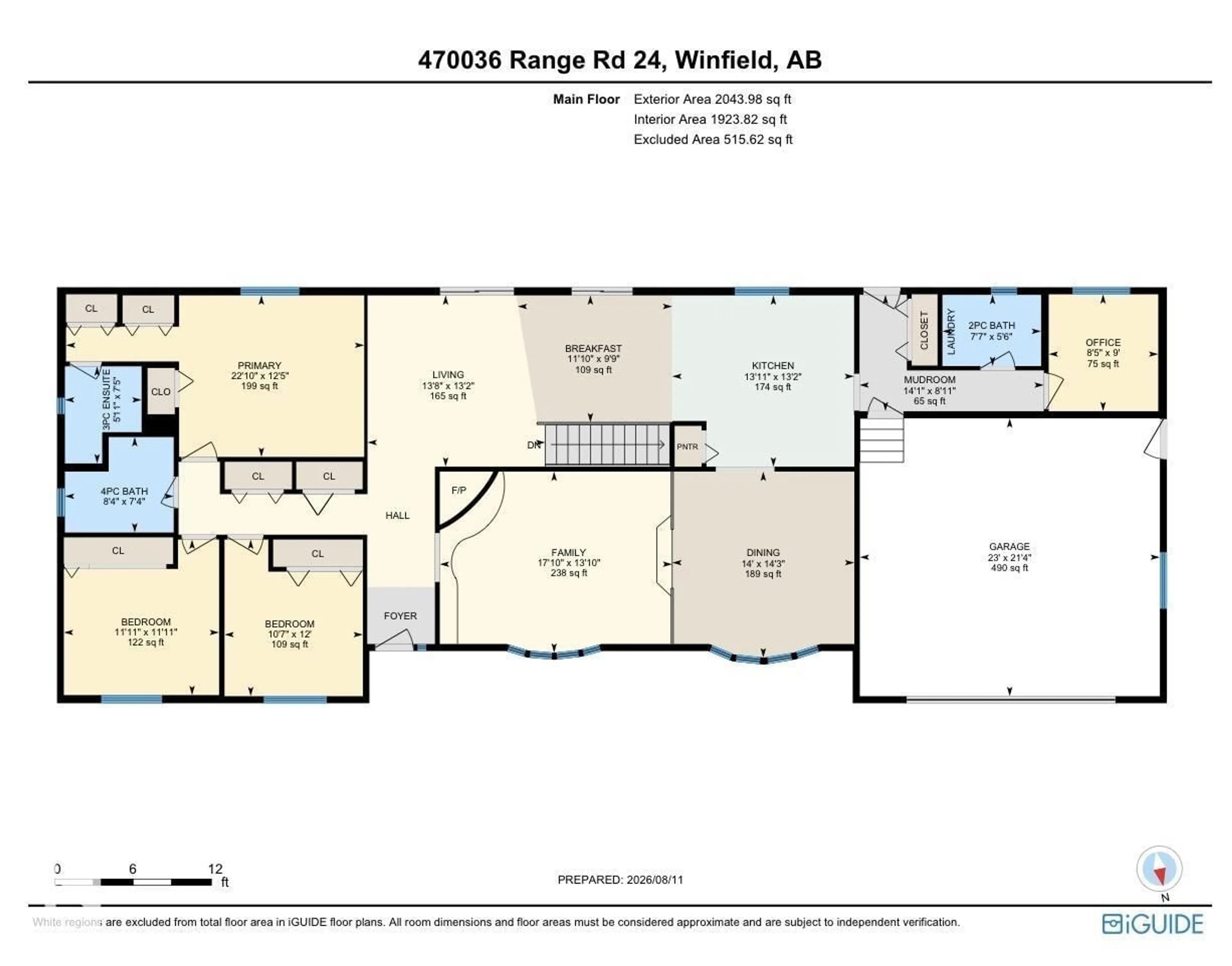 Floor plan for 470036 RGE ROAD 24, Rural Wetaskiwin County Alberta T0C2V0