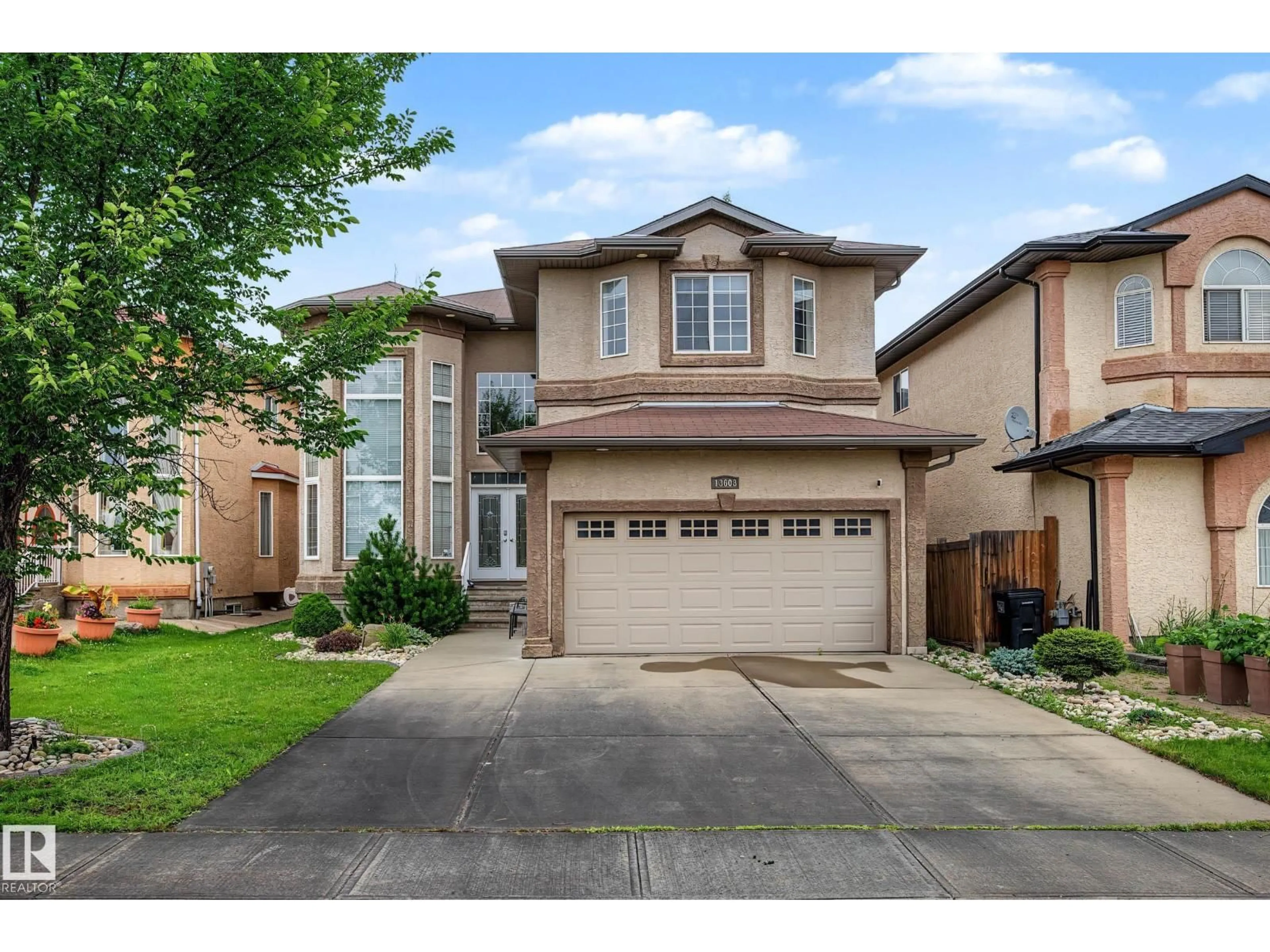 Home with brick exterior material, street for 13608 160 AV, Edmonton Alberta T6V0B9