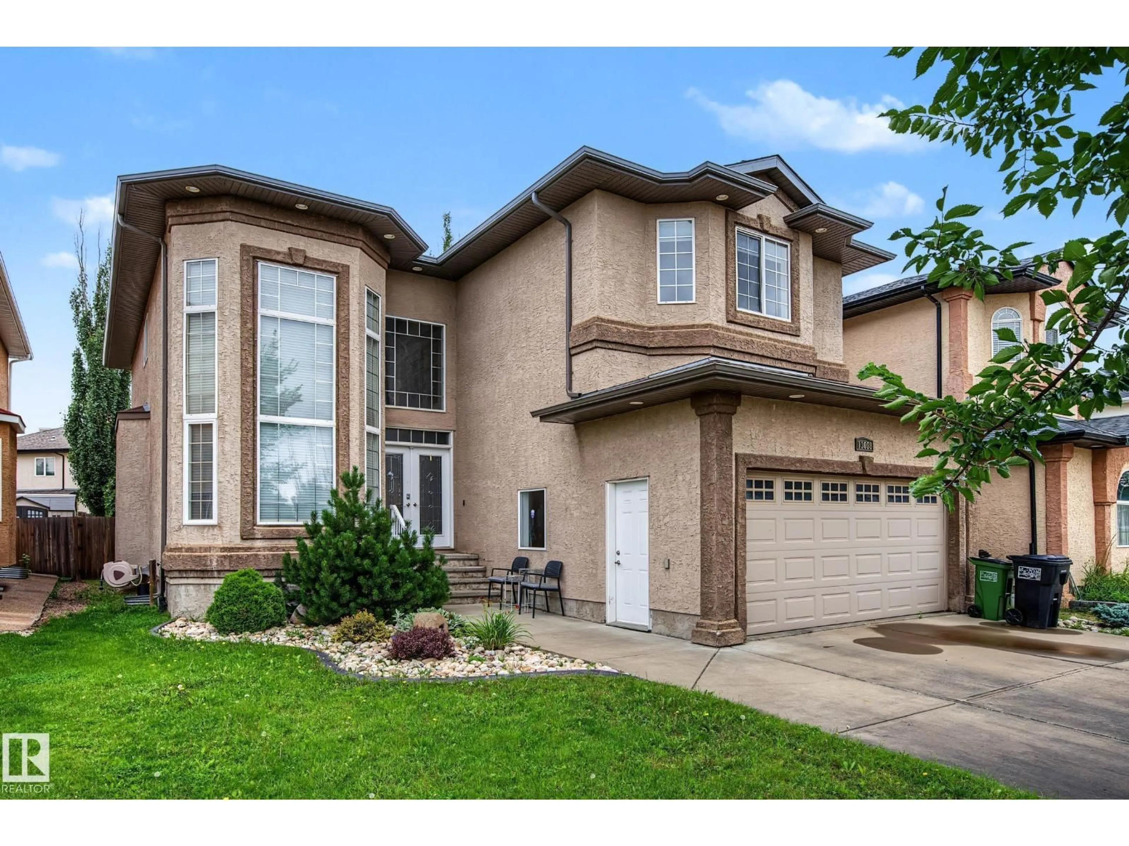 Home with brick exterior material, street for 13608 160 AV, Edmonton Alberta T6V0B9