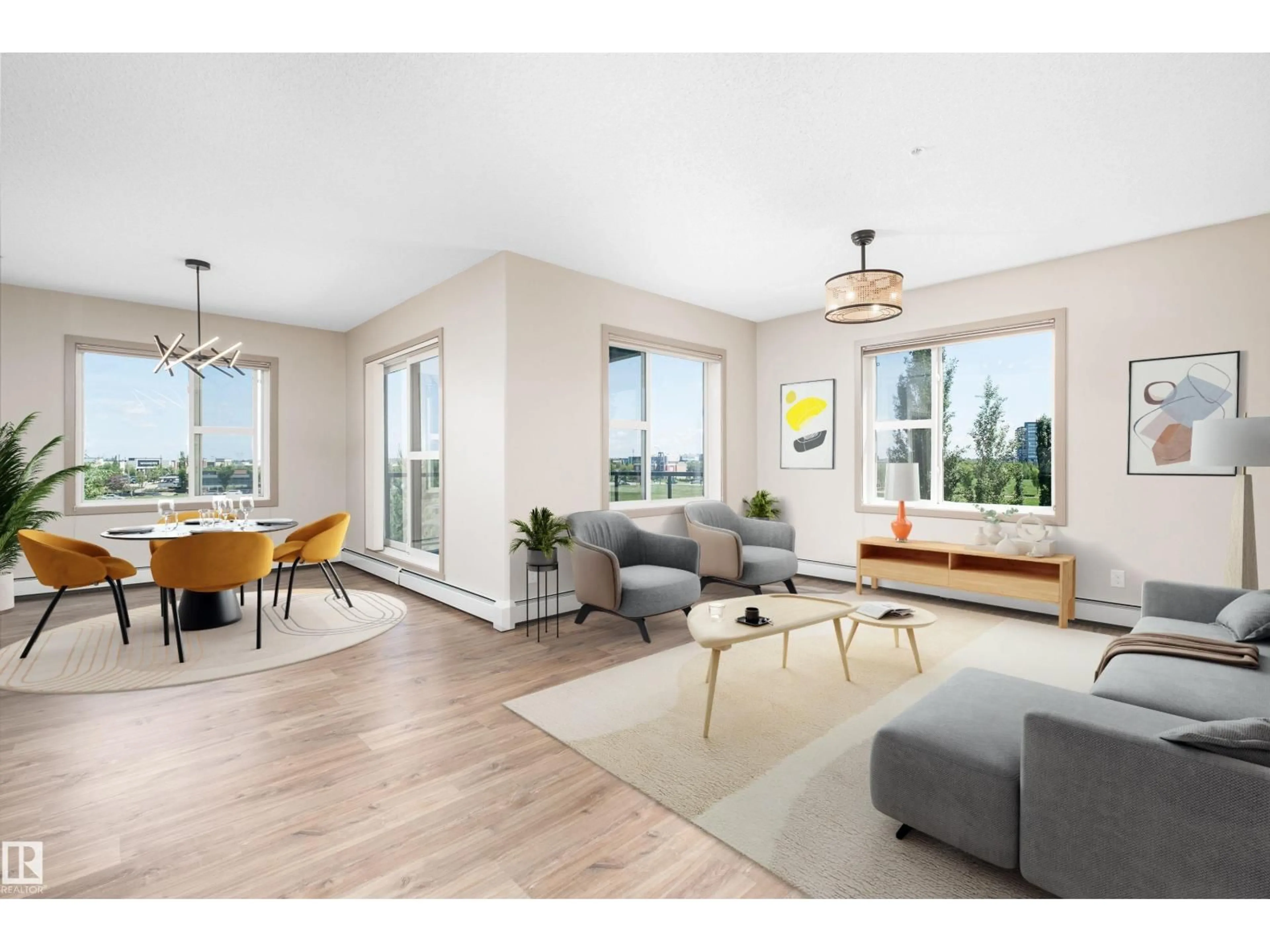 Living room with furniture, unknown for 320 - 323 AMBLESIDE LINK LI, Edmonton Alberta T6W2Z9