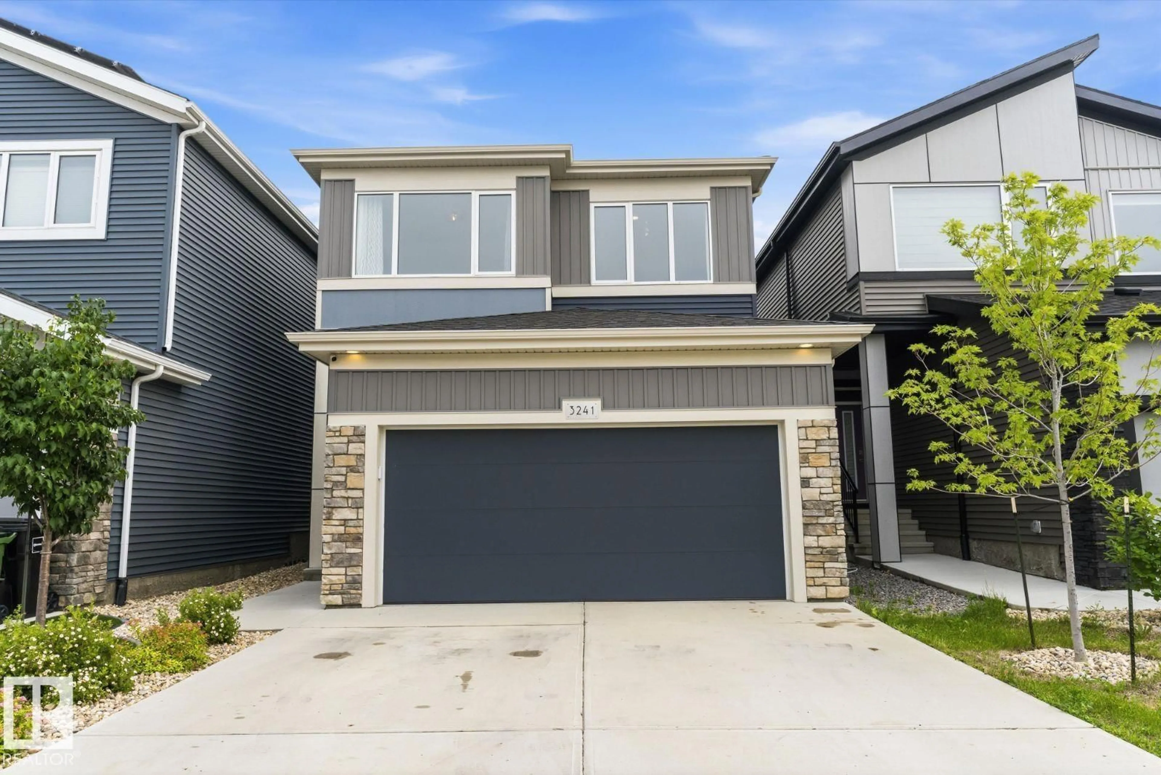 Home with vinyl exterior material, street for SW - 3241 KULAY WY, Edmonton Alberta T6W5B5