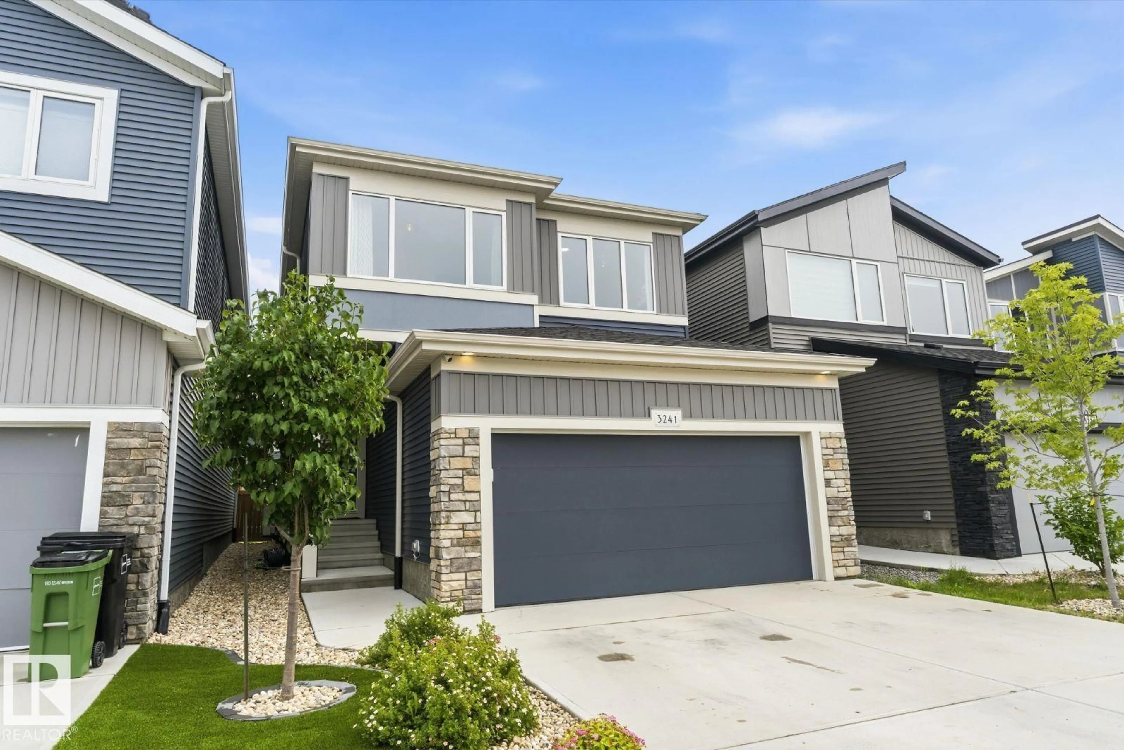 Home with vinyl exterior material, street for SW - 3241 KULAY WY, Edmonton Alberta T6W5B5