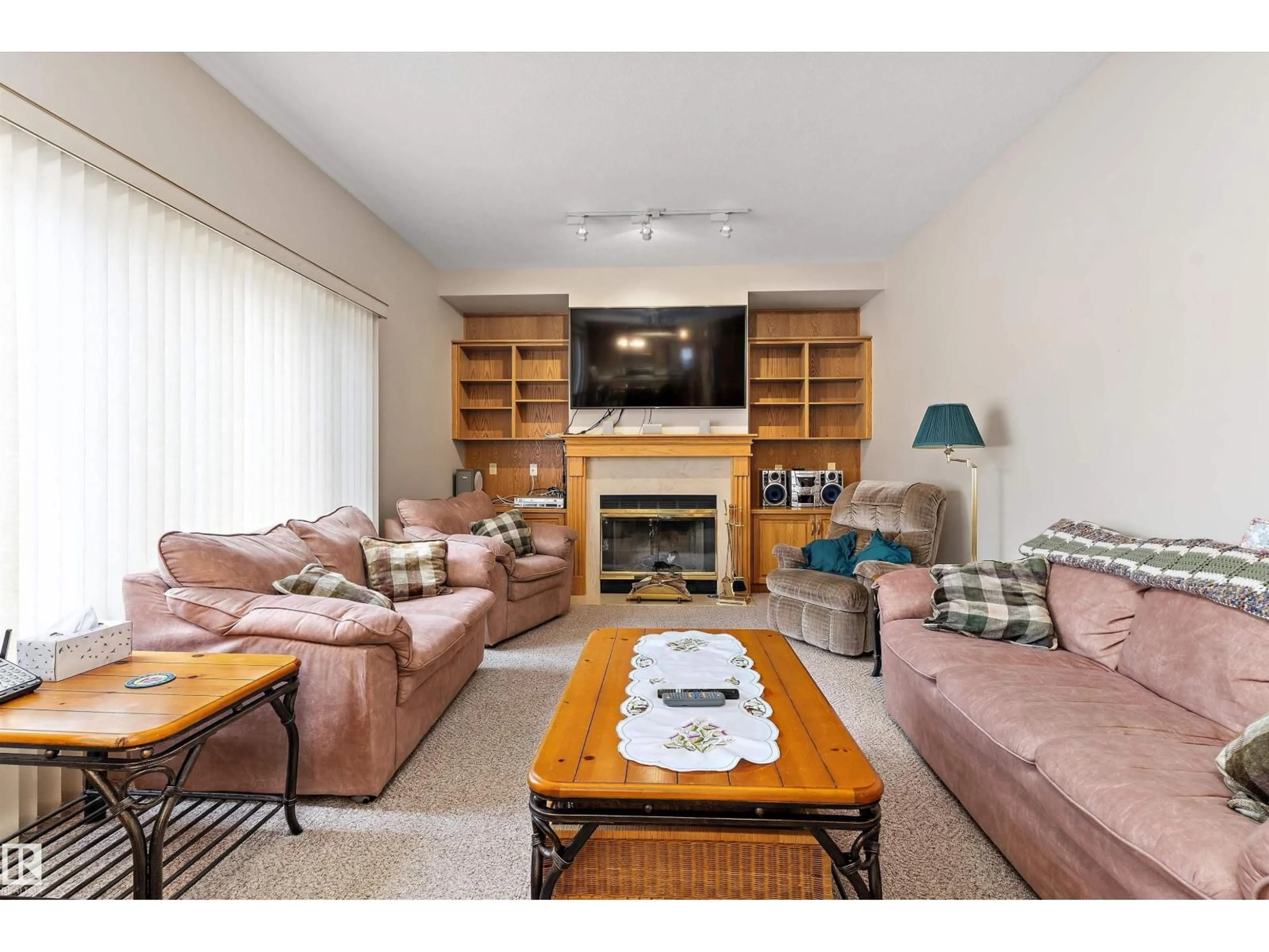 Living room with furniture, unknown for 120 NORTHLAKE LN, Wetaskiwin Alberta T9A3K7