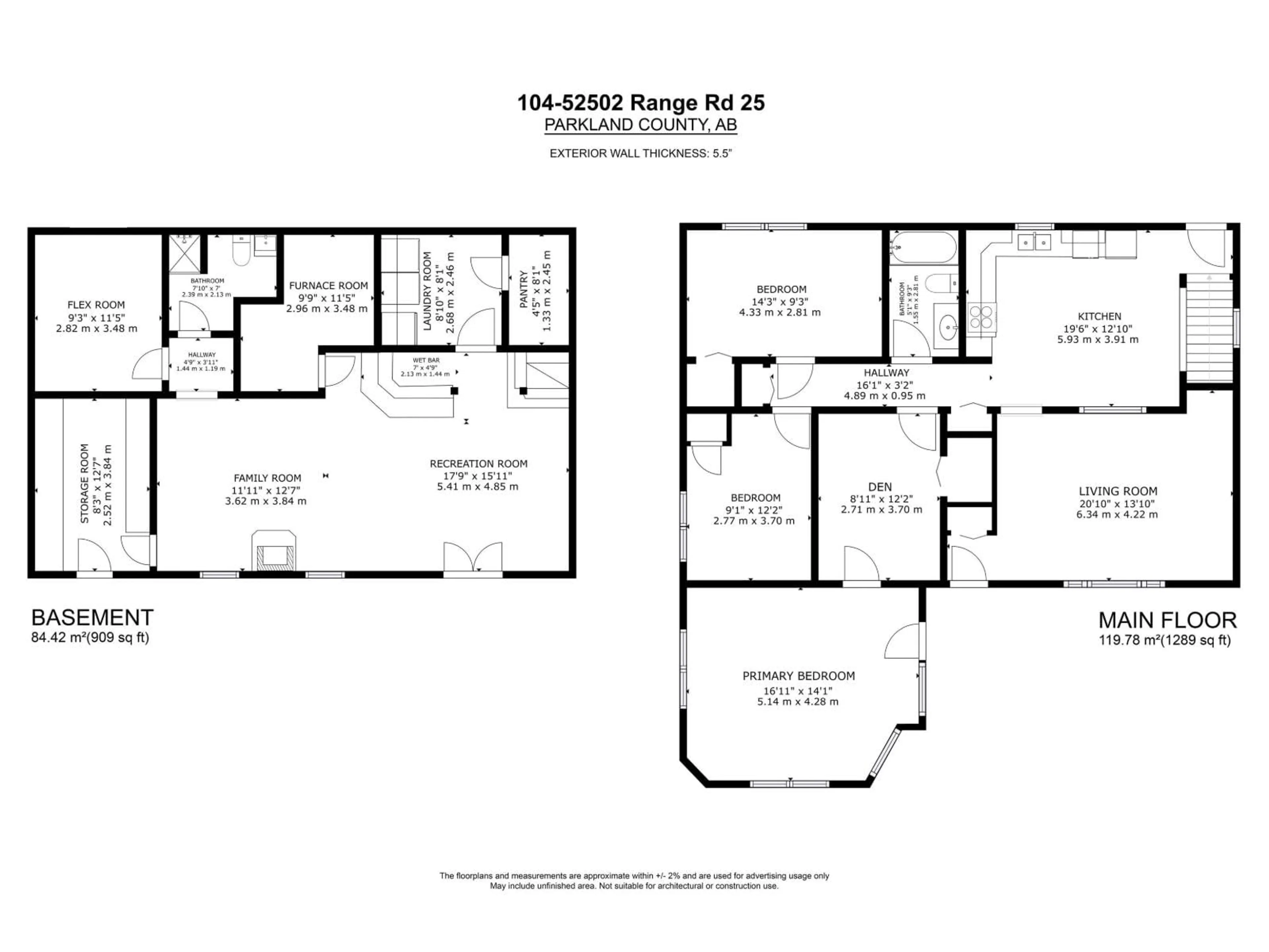 Floor plan for 52502 - 104 RGE ROAD 25, Rural Parkland County Alberta T7Y2M2
