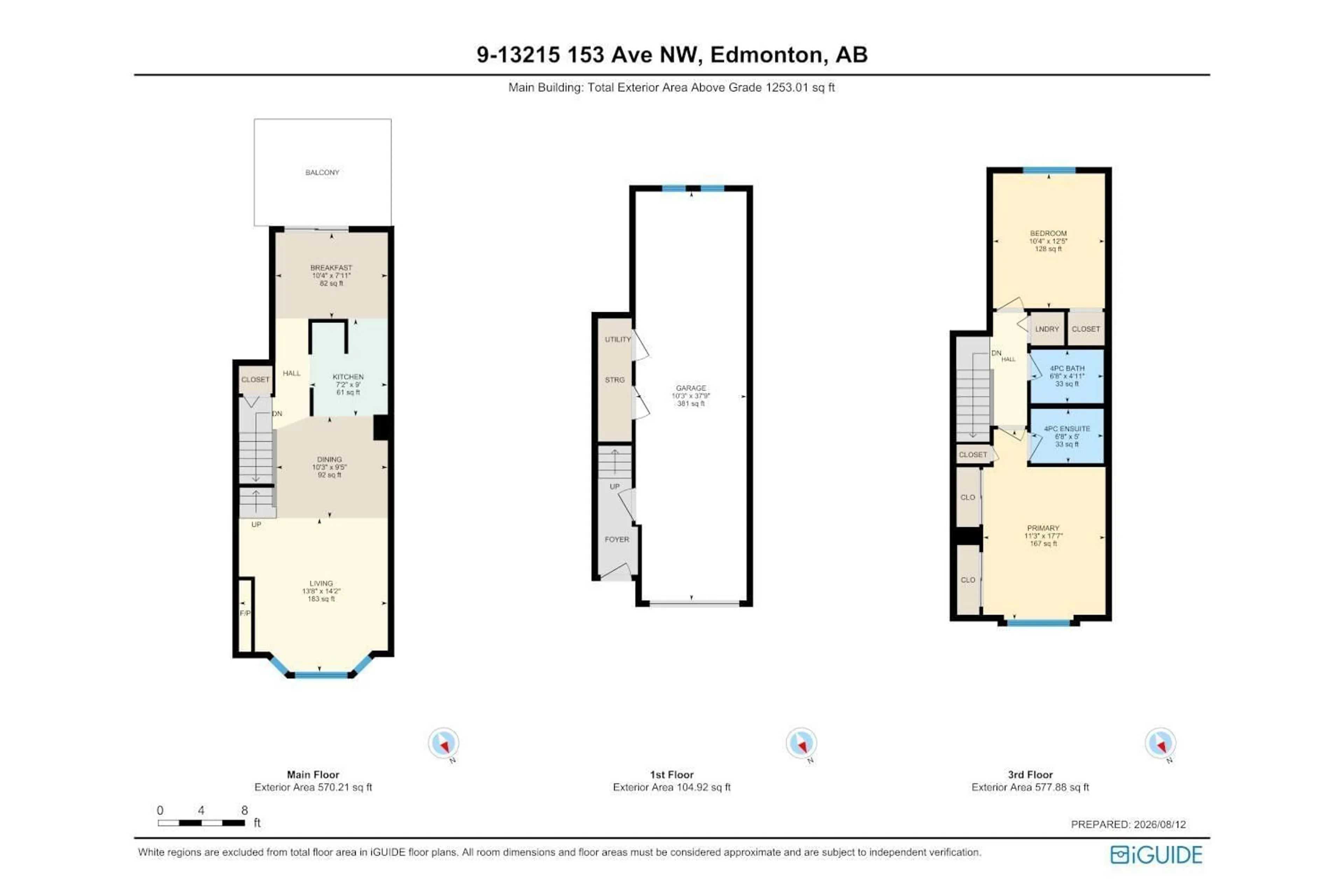 Floor plan for #9 - 13215 153 AV, Edmonton Alberta T6V0B6