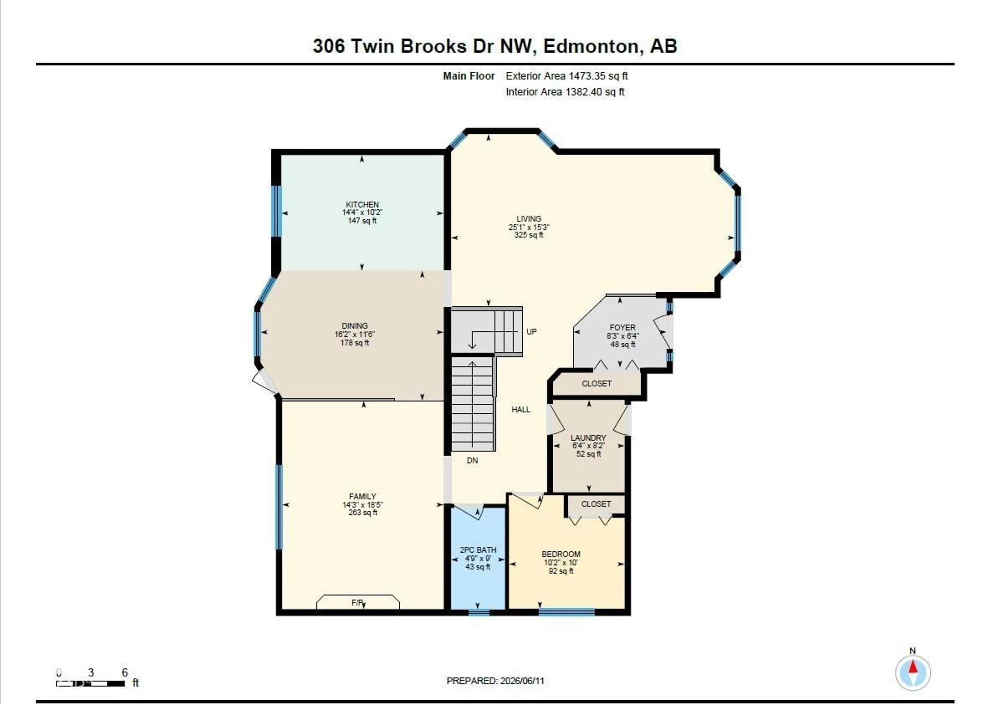Floor plan for 306 TWIN BROOKS DR, Edmonton Alberta T6J6S4