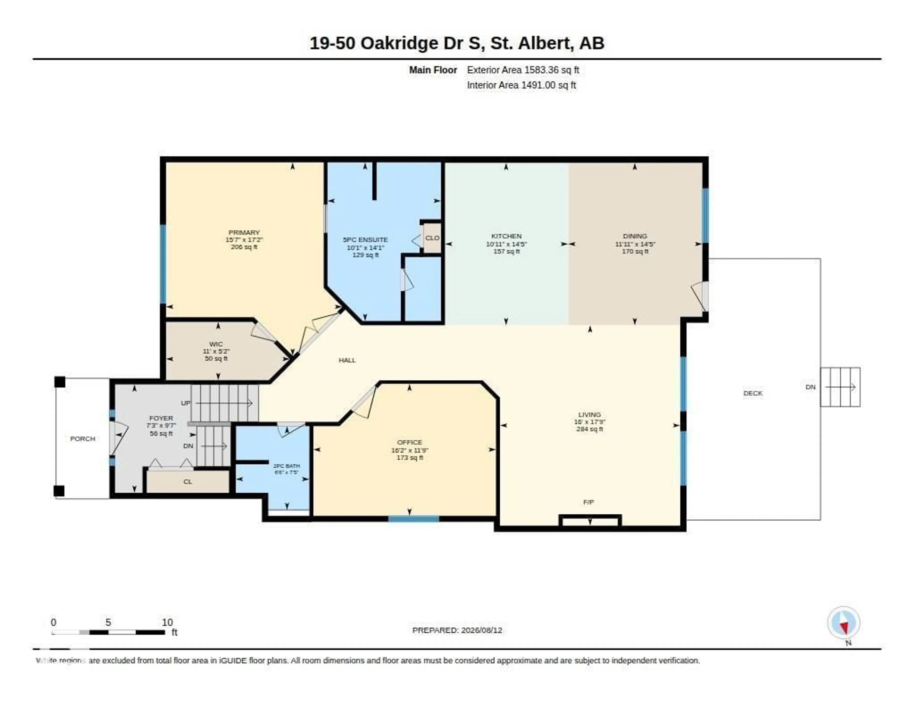 Floor plan for 50 - 19 OAKRIDGE DR, St. Albert Alberta T8N7A1