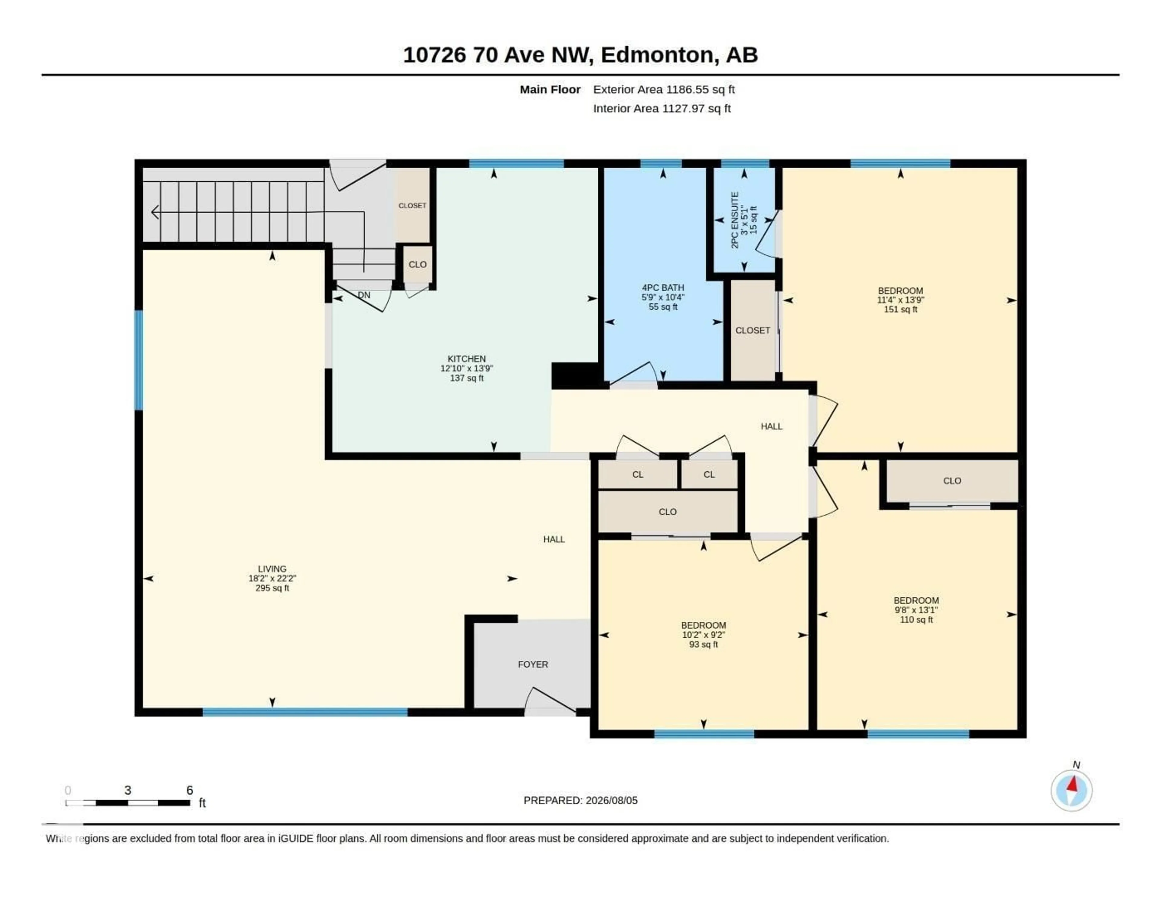 Floor plan for 10726 70 AV, Edmonton Alberta T6H2G5