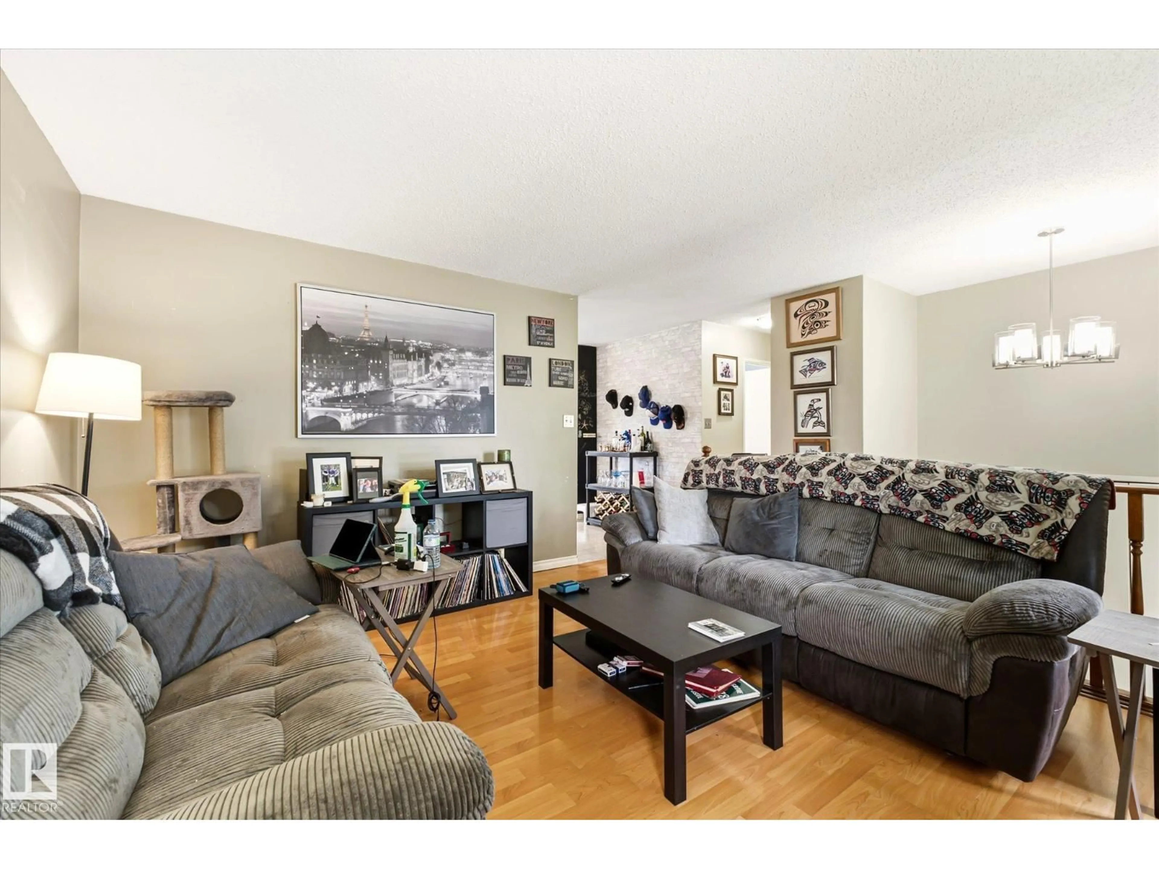Living room with furniture, unknown for NW - 12435 46 ST, Edmonton Alberta T5W5E2