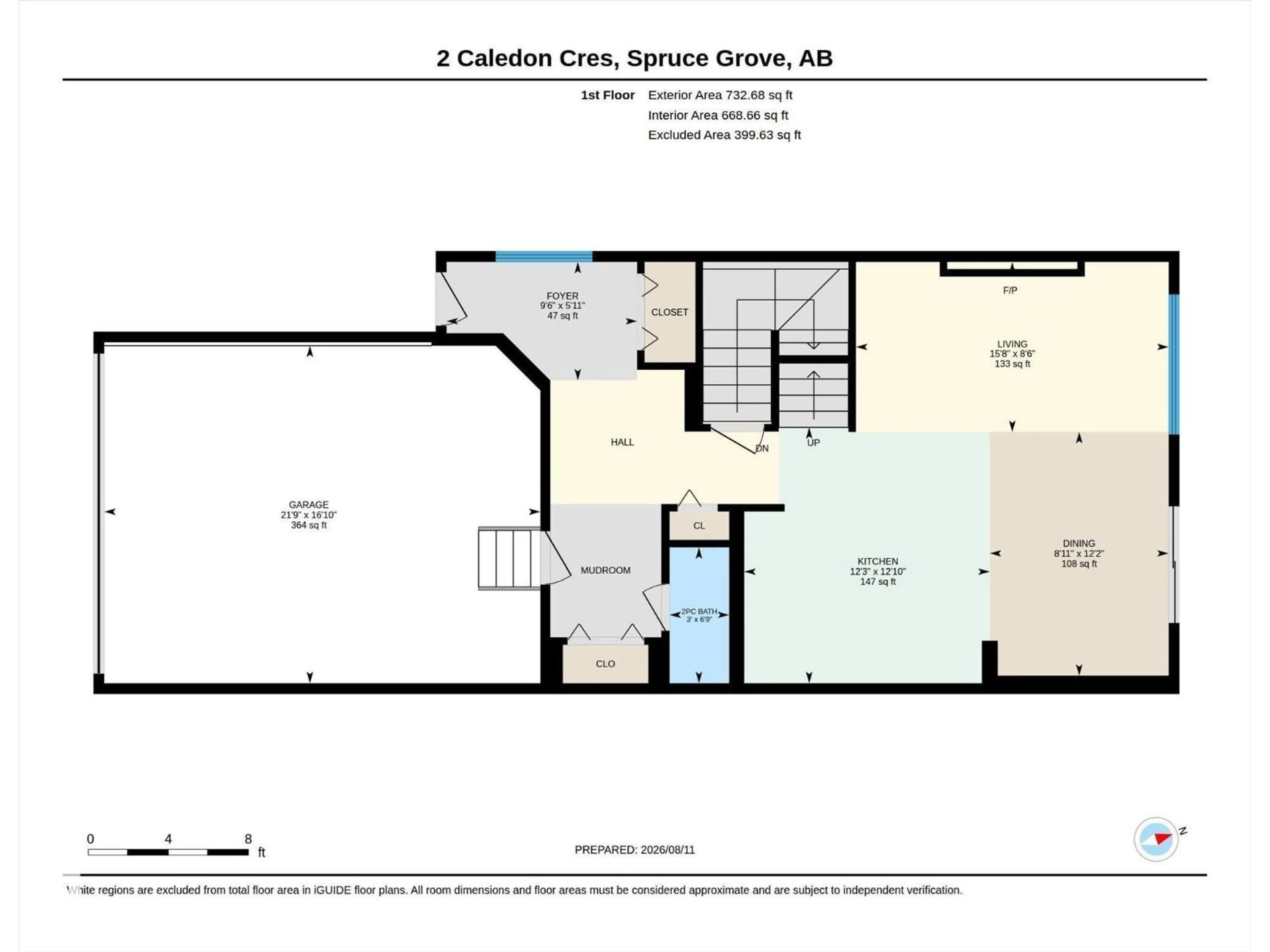 Floor plan for 2 CALEDON CR, Spruce Grove Alberta T7X0Y8