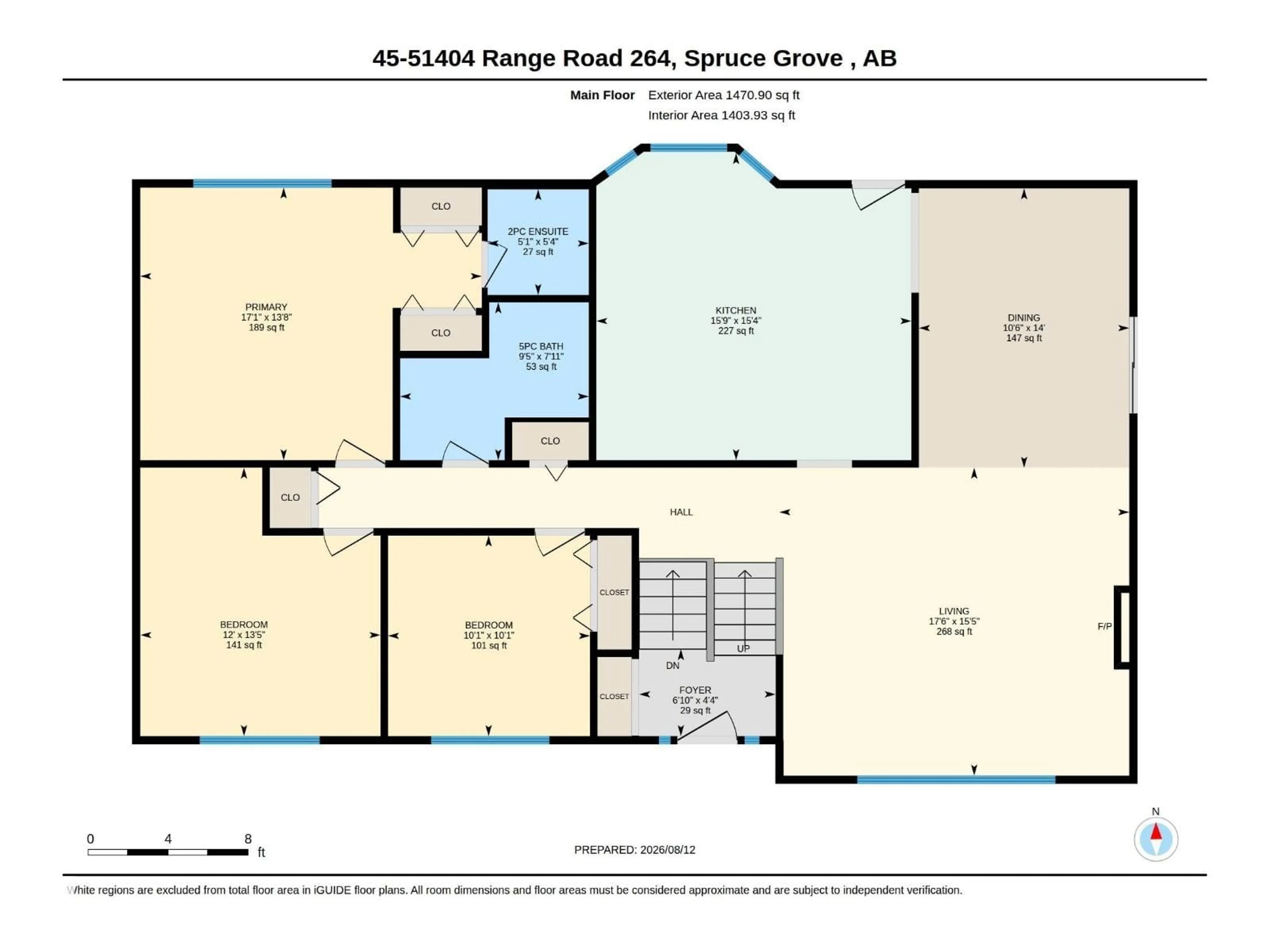 Floor plan for #45 - 51404 RGE ROAD 264, Rural Parkland County Alberta T7Y1E4