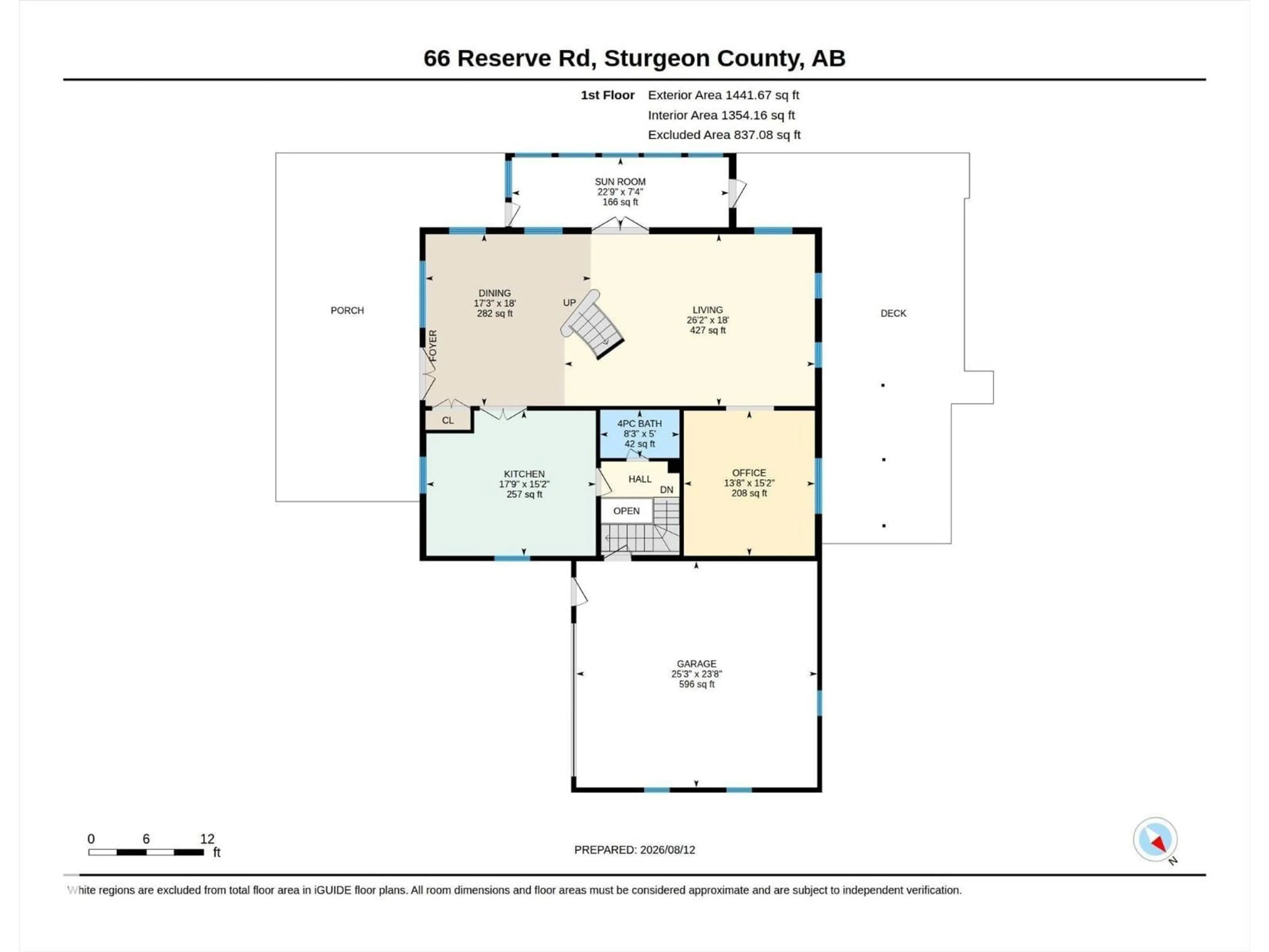 Floor plan for 66 RESERVE ROAD, Rural Sturgeon County Alberta T0A1N6