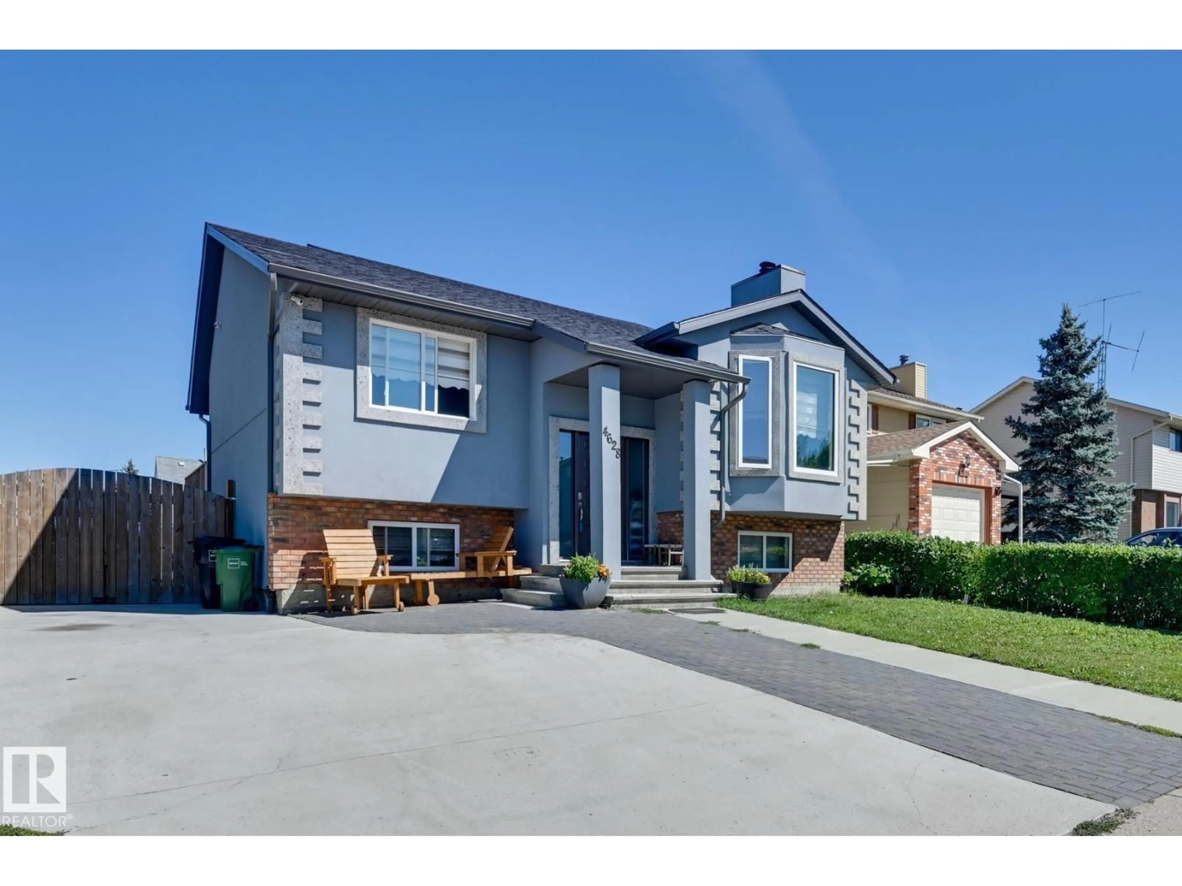 Home with brick exterior material, street for 4628 37 AV, Edmonton Alberta T6L3V1