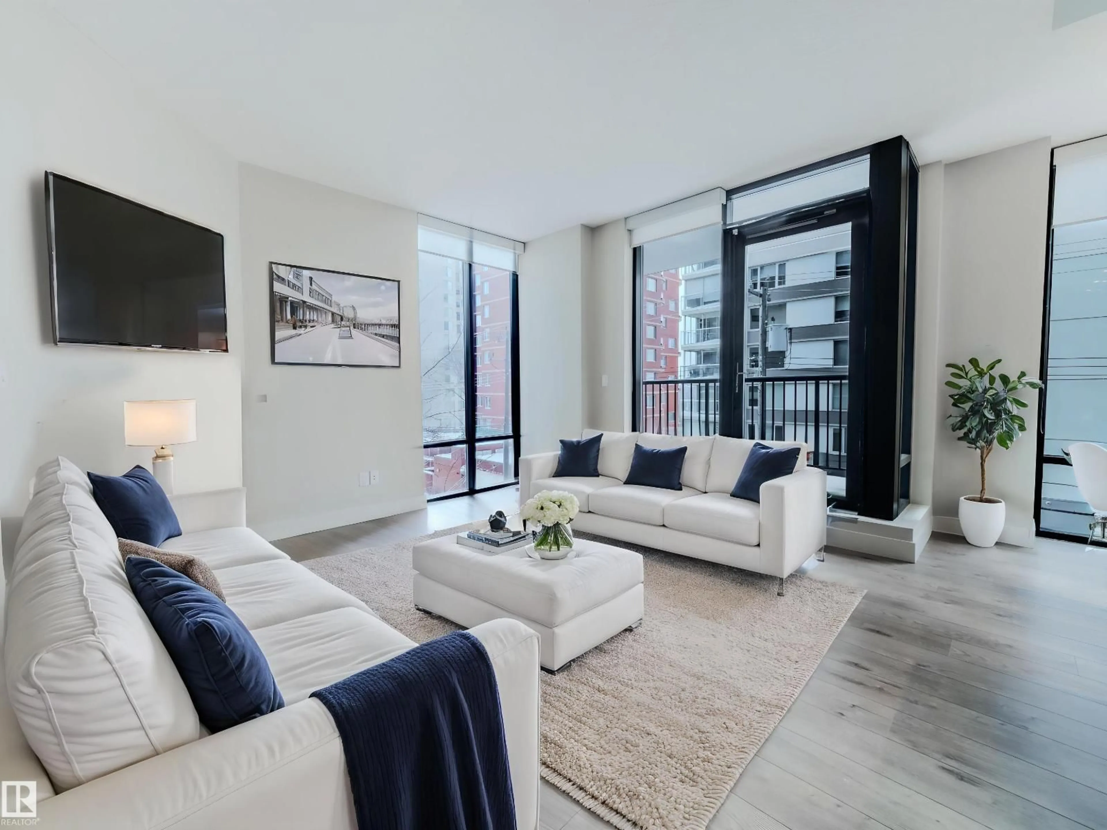 Living room with furniture, unknown for #304 - 11933 JASPER AV NW, Edmonton Alberta T5K0P1