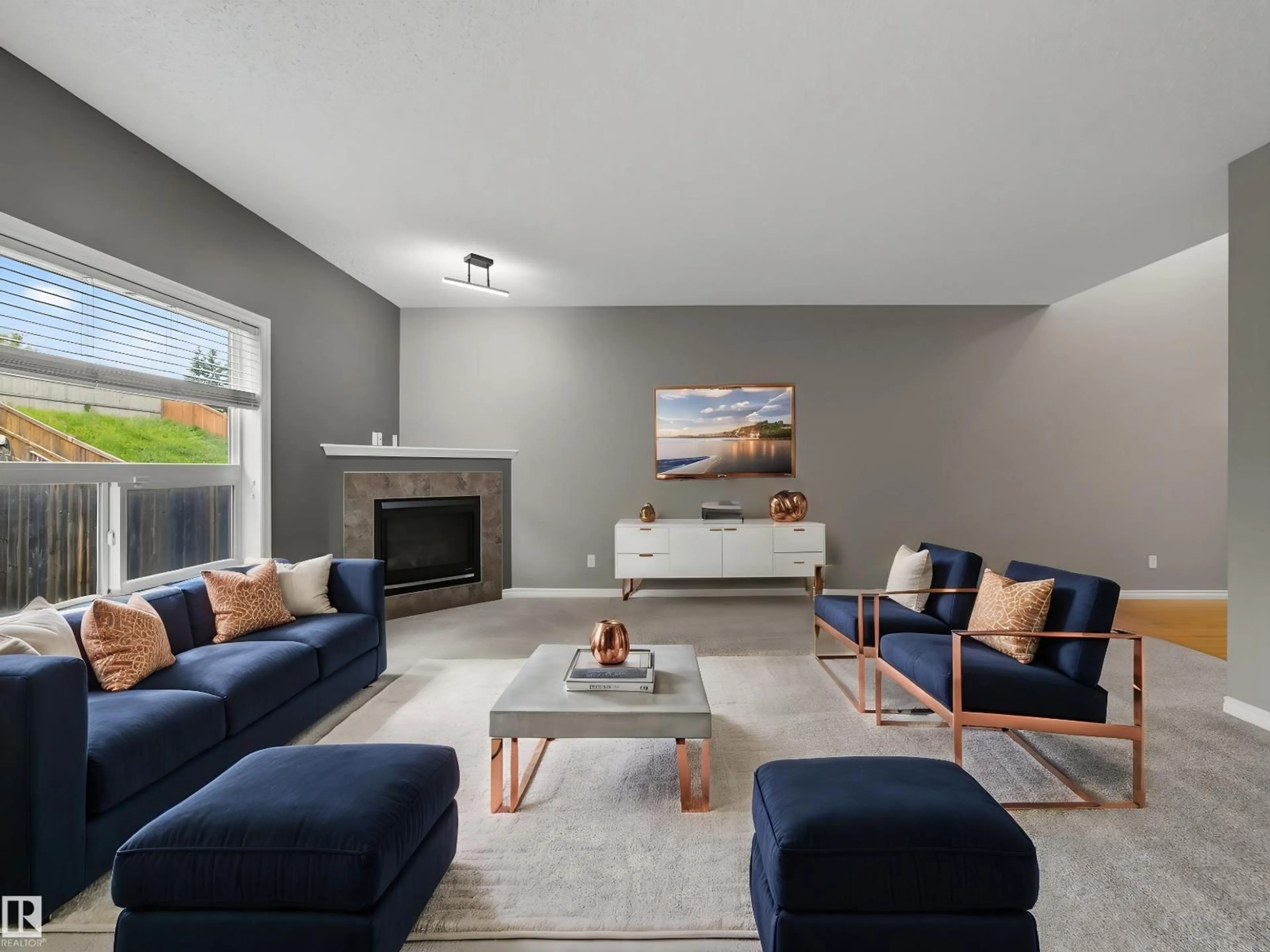 Living room with furniture, unknown for 283 ASCOTT CR, Sherwood Park Alberta T8H0A8