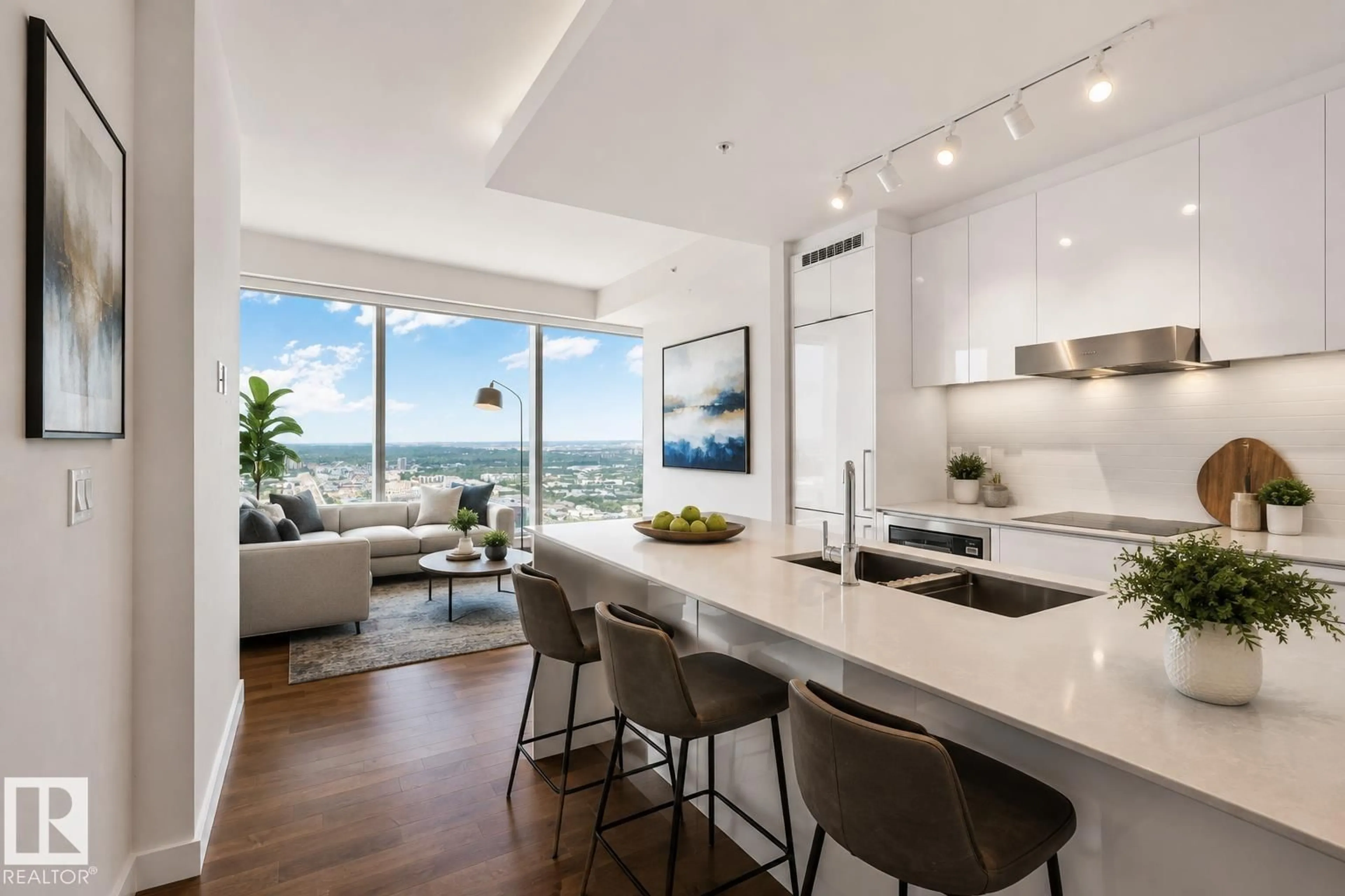 Open concept kitchen, unknown for 10360 NW - 3411 102 ST, Edmonton Alberta T5J0K6
