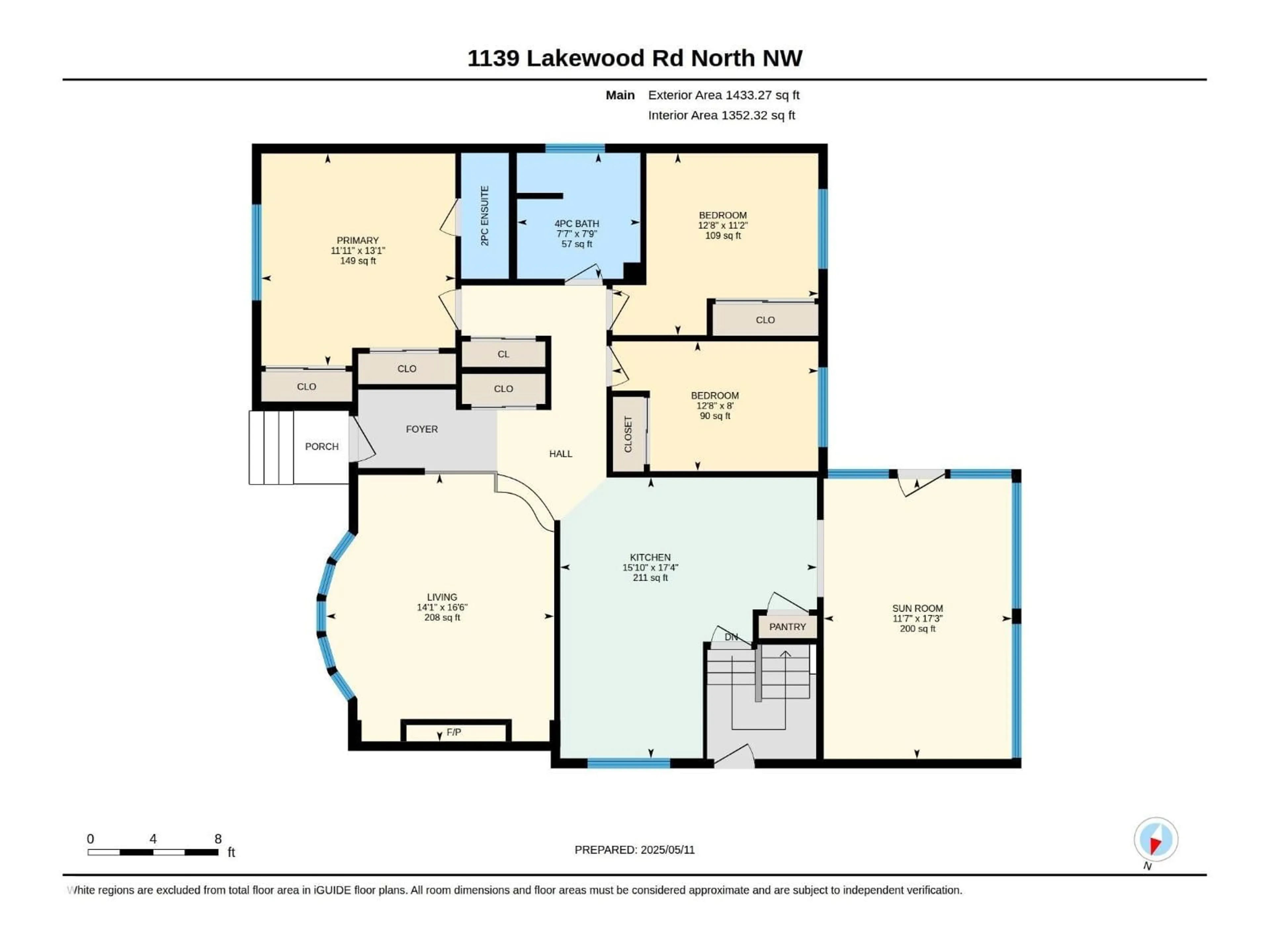 Floor plan for 1139 LAKEWOOD RD, Edmonton Alberta T6K3A9