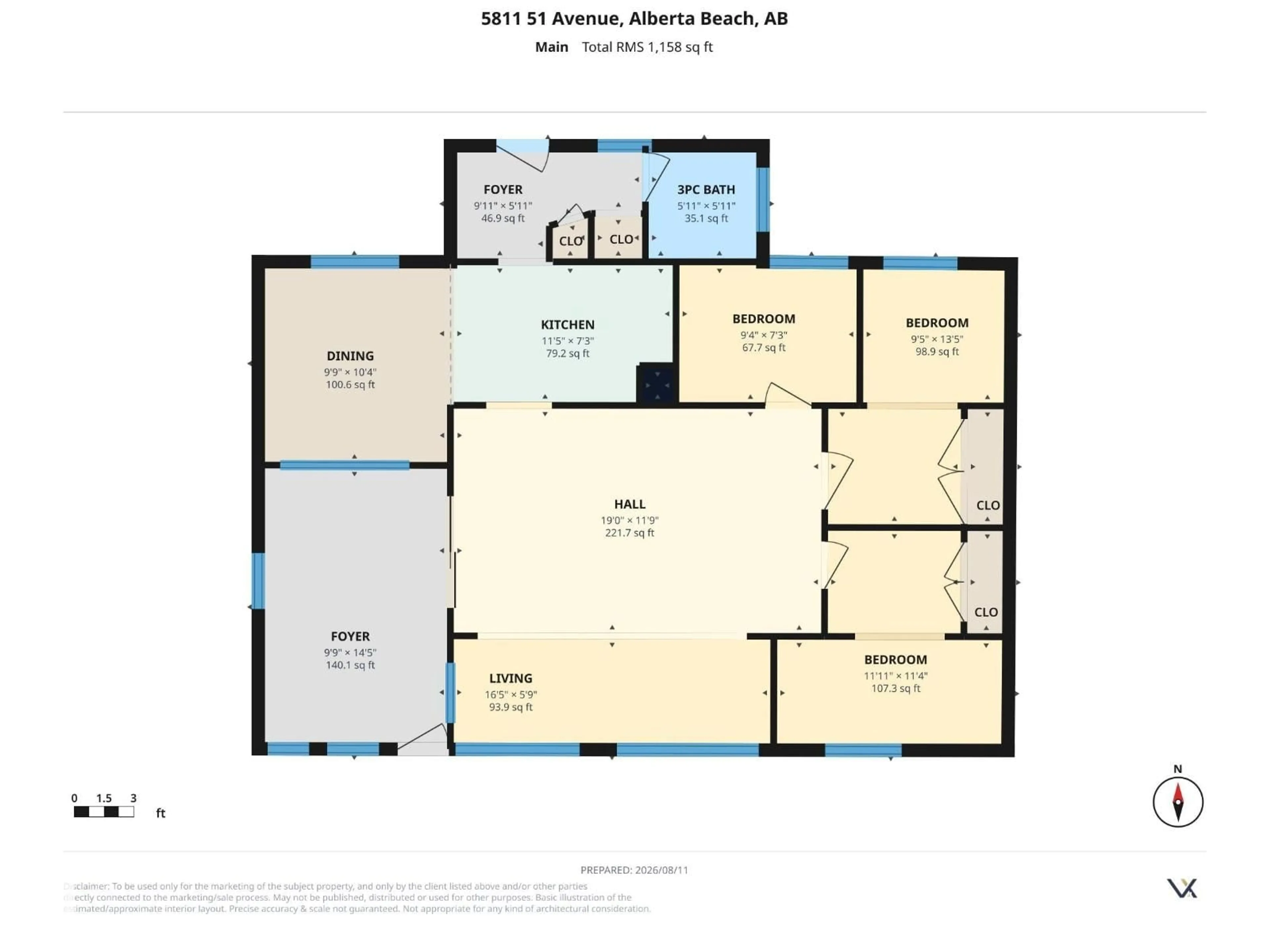 Floor plan for 5811 51 AV, Rural Lac Ste. Anne County Alberta T0E0A0