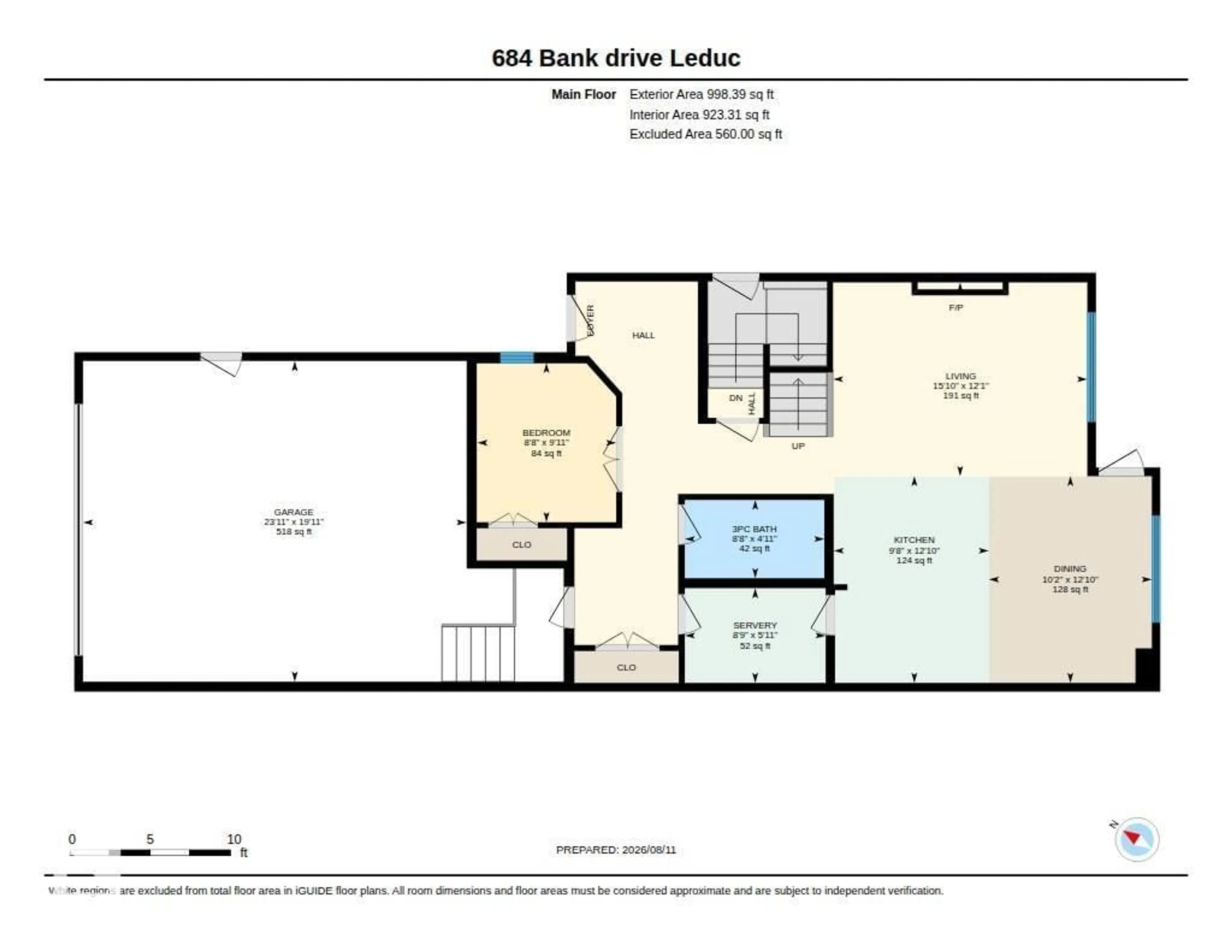 Floor plan for 684 BANK DRIVE, Leduc Alberta T9E1W1