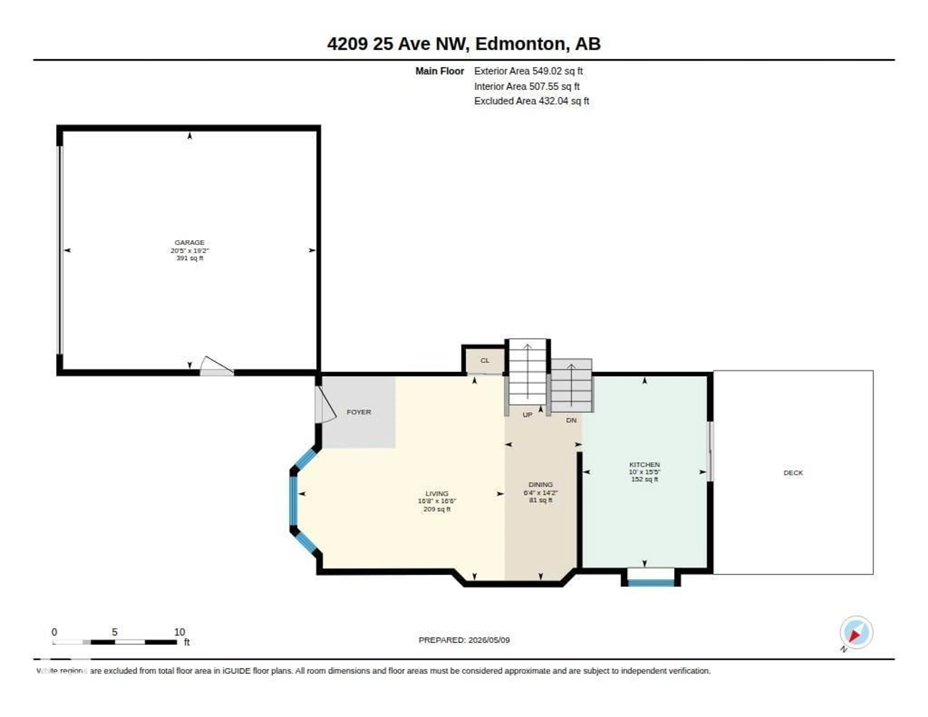 Floor plan for 4209 25 AV, Edmonton Alberta T6L6B4