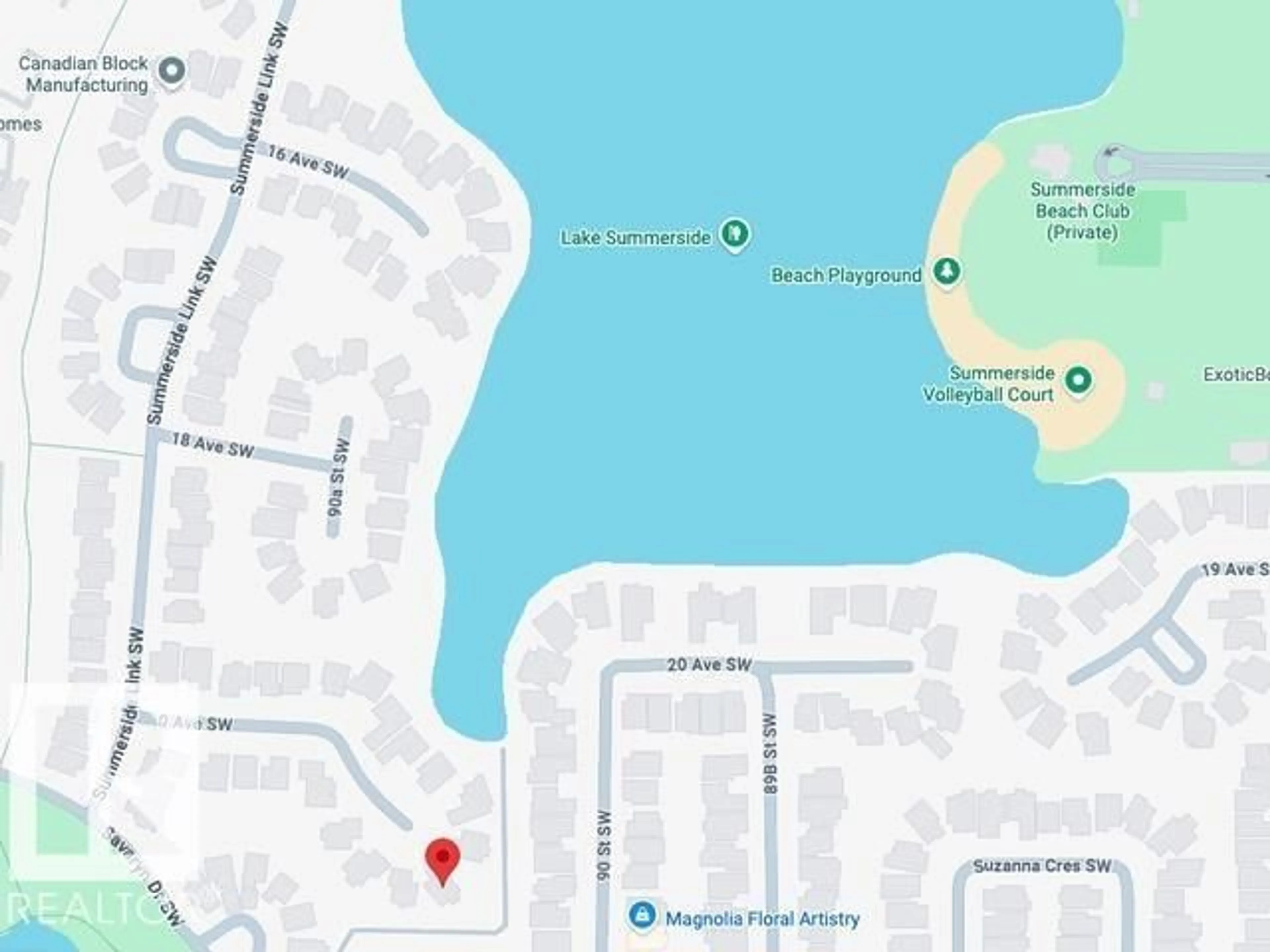 Picture of a map for SW - 9003 20 AV, Edmonton Alberta T6X0J9