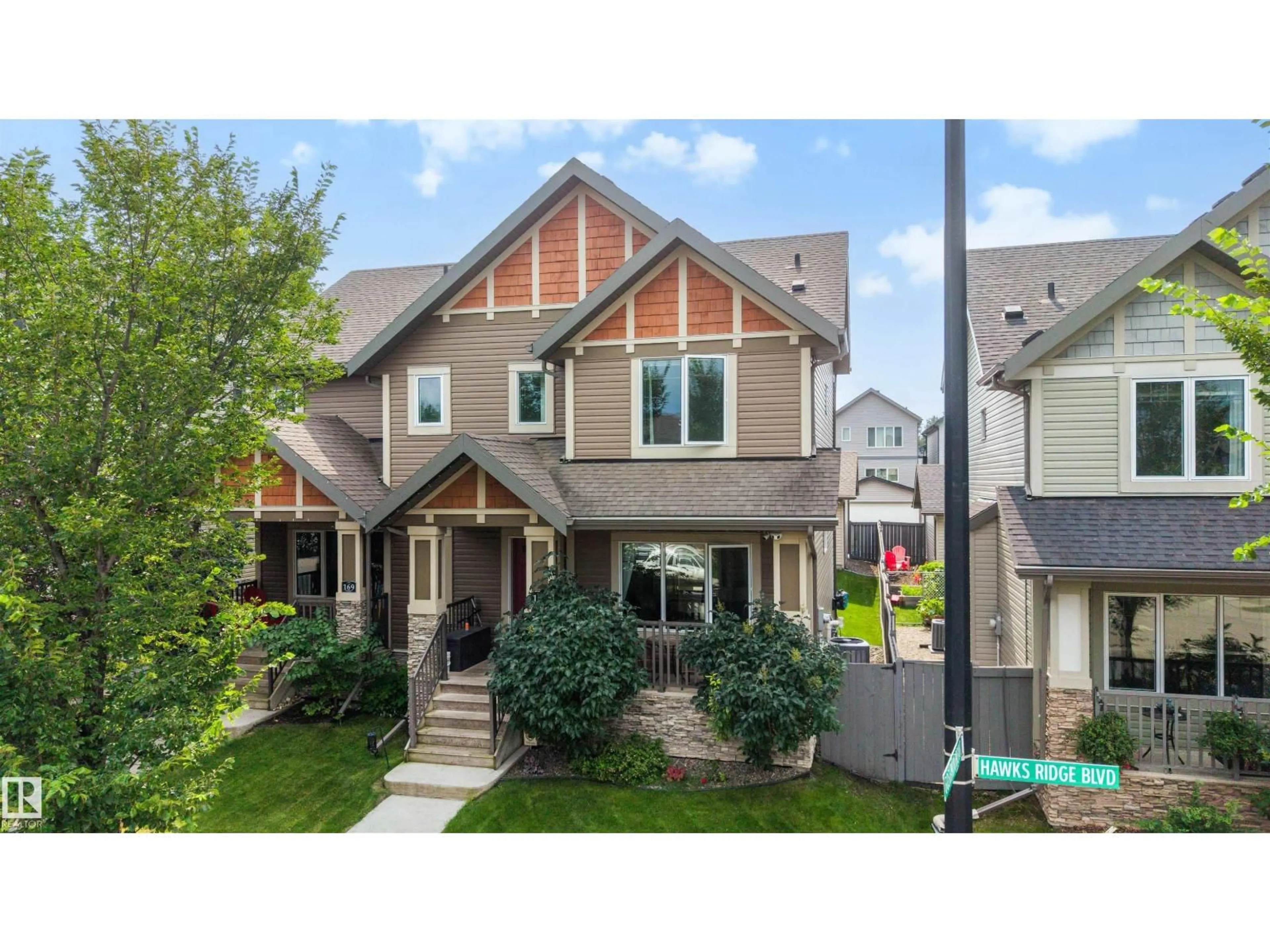 Home with vinyl exterior material, street for NW - 171 HAWKS RIDGE BV, Edmonton Alberta T5S0H6